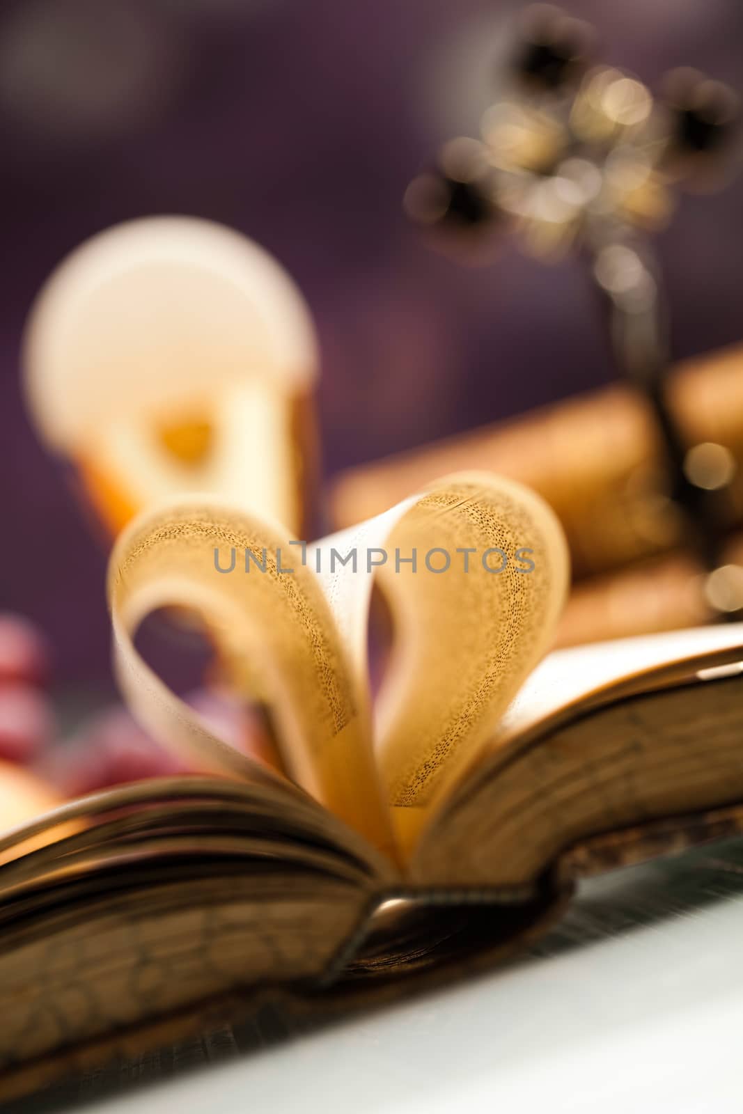 Symbol christianity religion, bright background, saturated concept