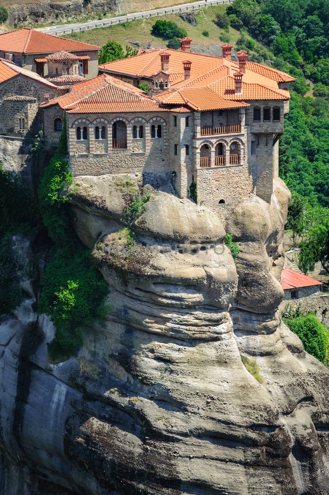 The holly monastery of Varlaam on the top of rock, Meteora, Greece