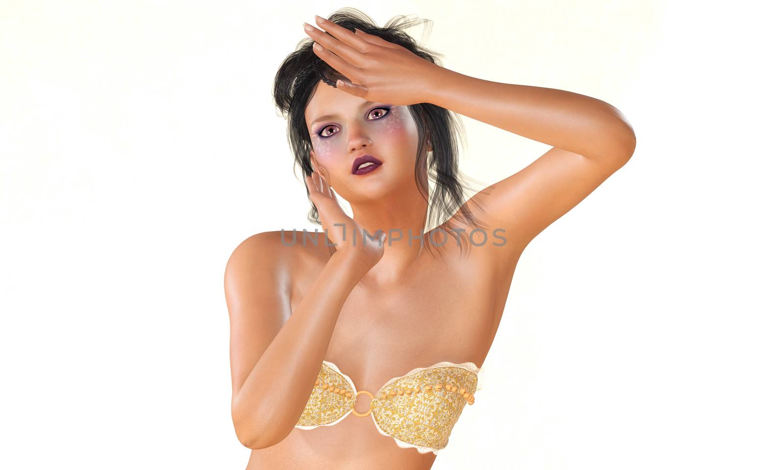 Digital 3D Illustration of a Female