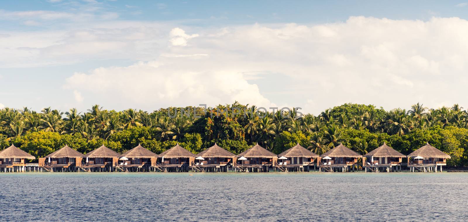 Water Villas in Maldivian Resort.
