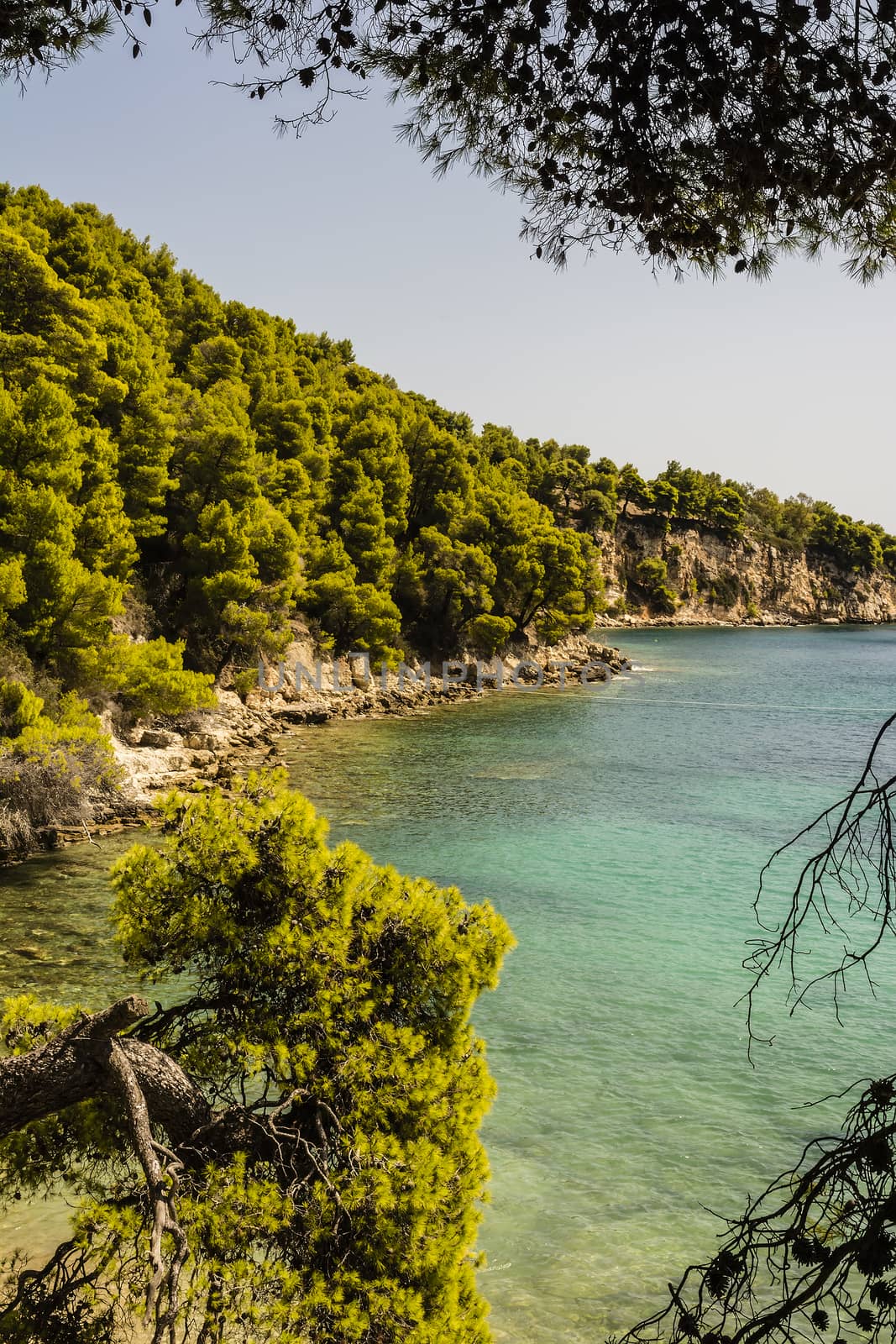 Idyllic Beach of alonissos at Sporades, Greece