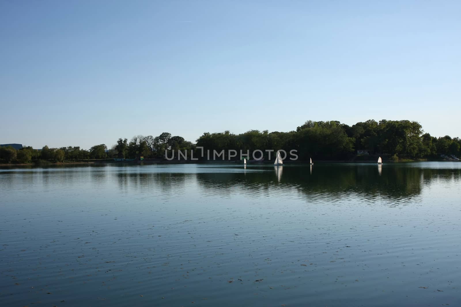Summer on the lake near Vrsac in Serbia
