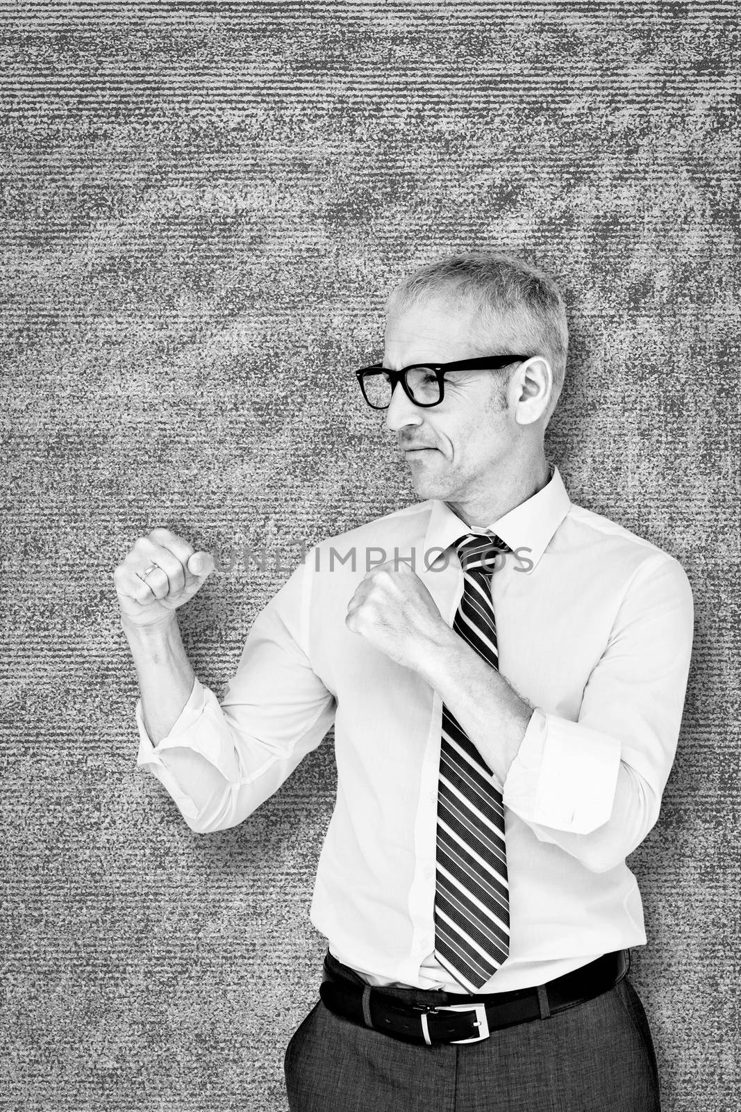 Composite image of boxing businessman by Wavebreakmedia