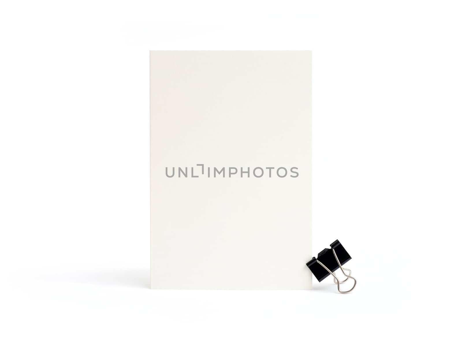 blank white card on a white by DNKSTUDIO