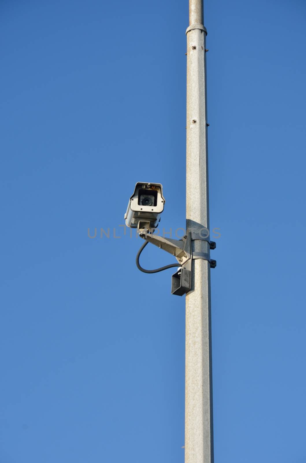 Security camera on post by pauws99