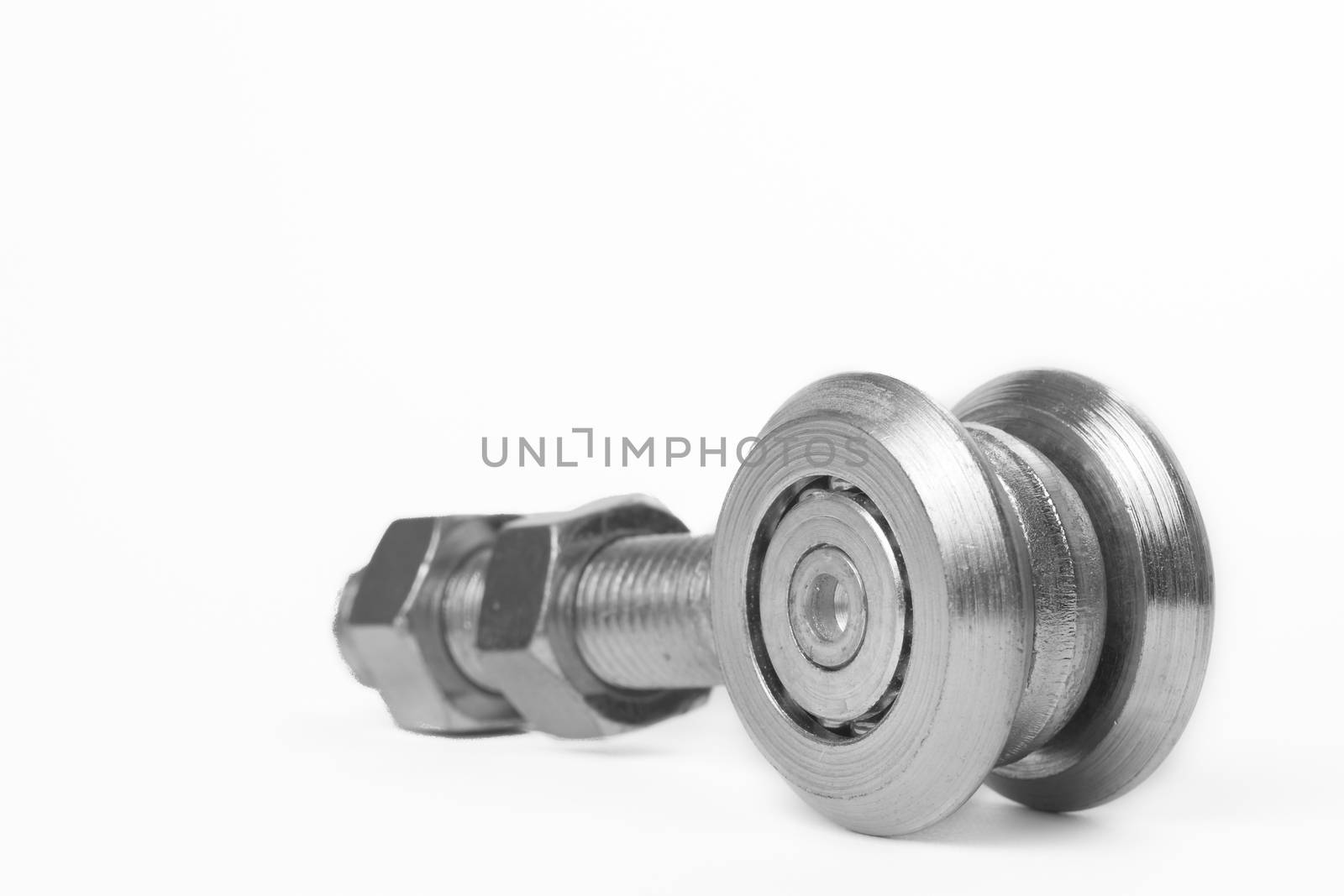 Bearing on white background for industrial use