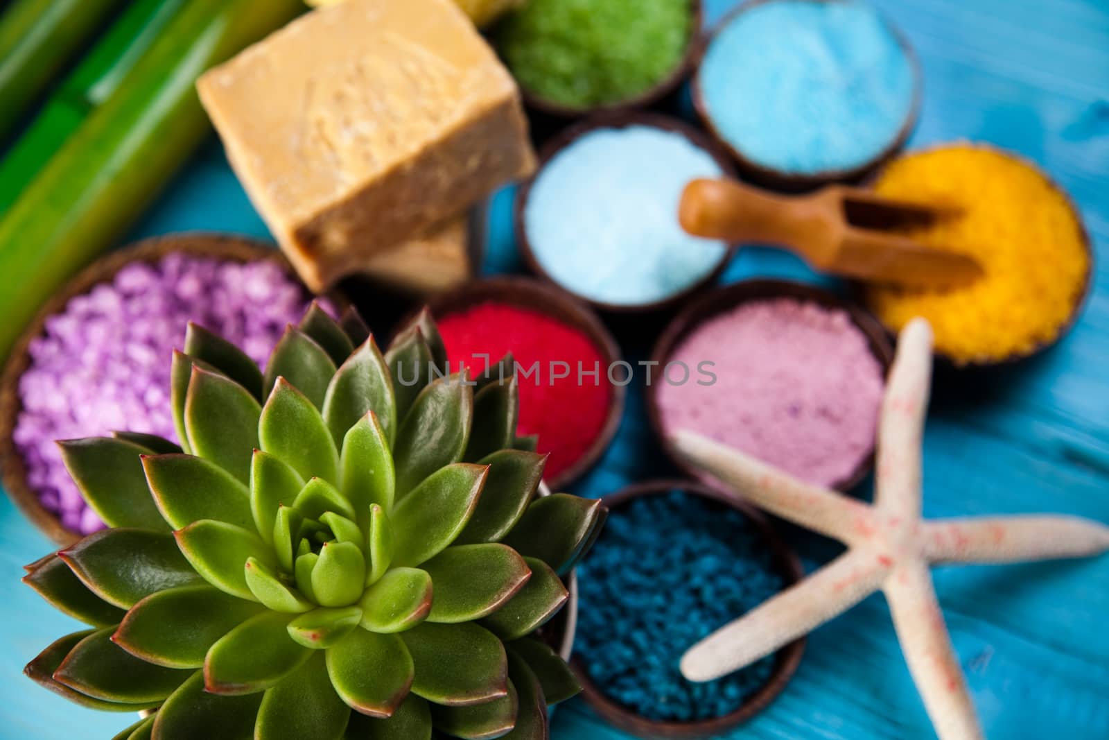 Spa accessories, fresh and organic concept