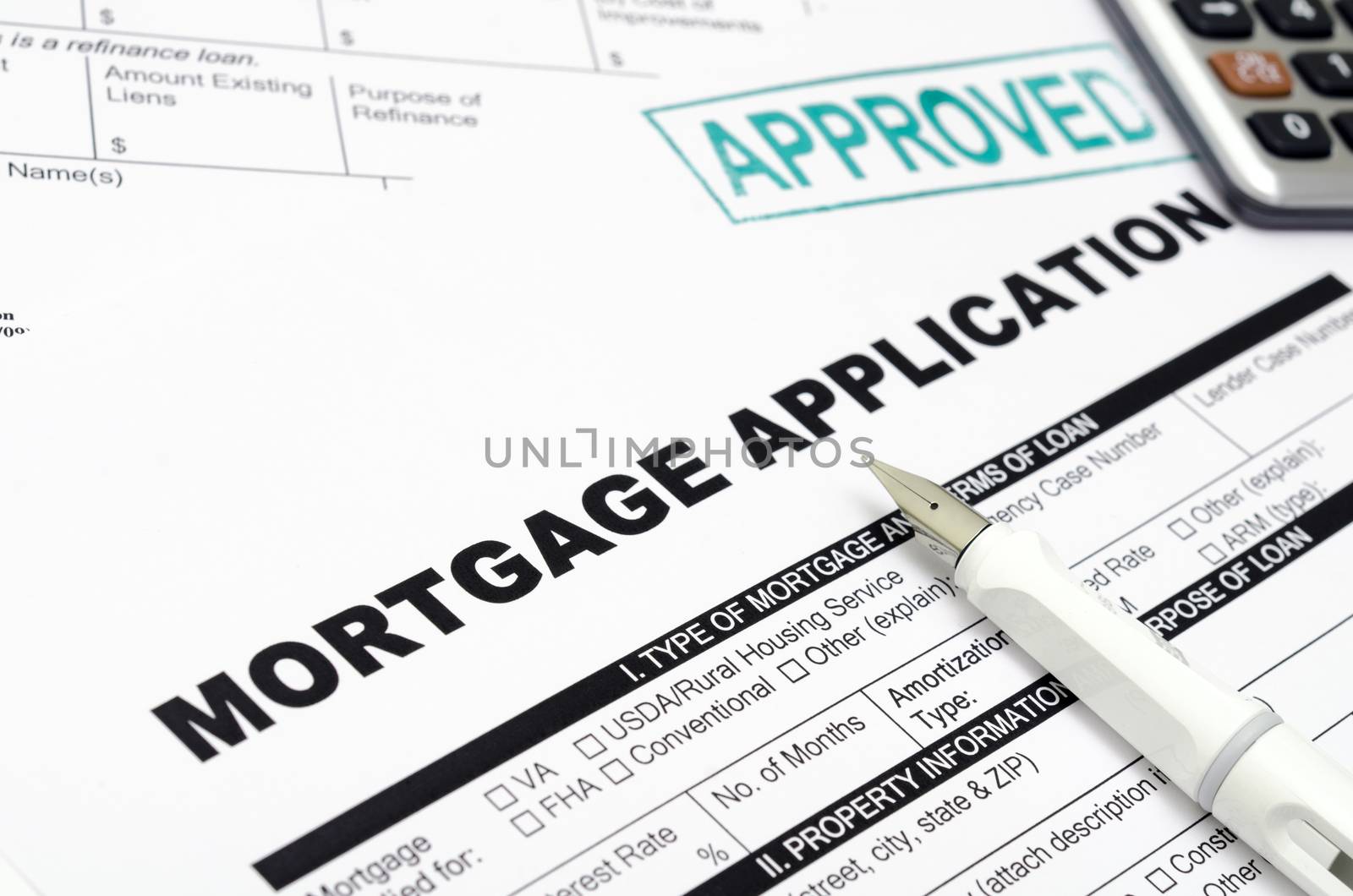 Mortgage loan application form