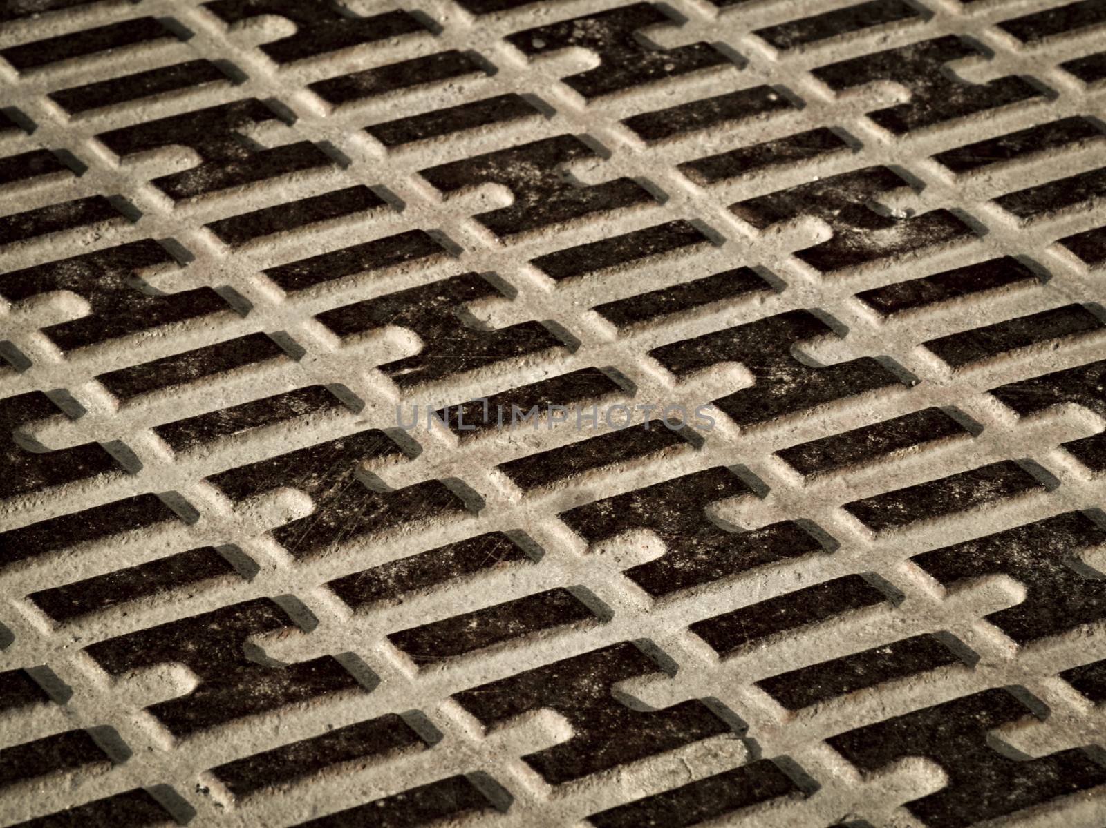 background or texture abstract old iron cover