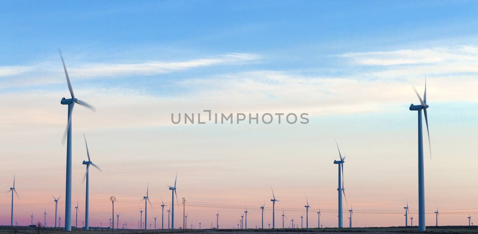 renewable energies. Wind farm. Wind Turbines