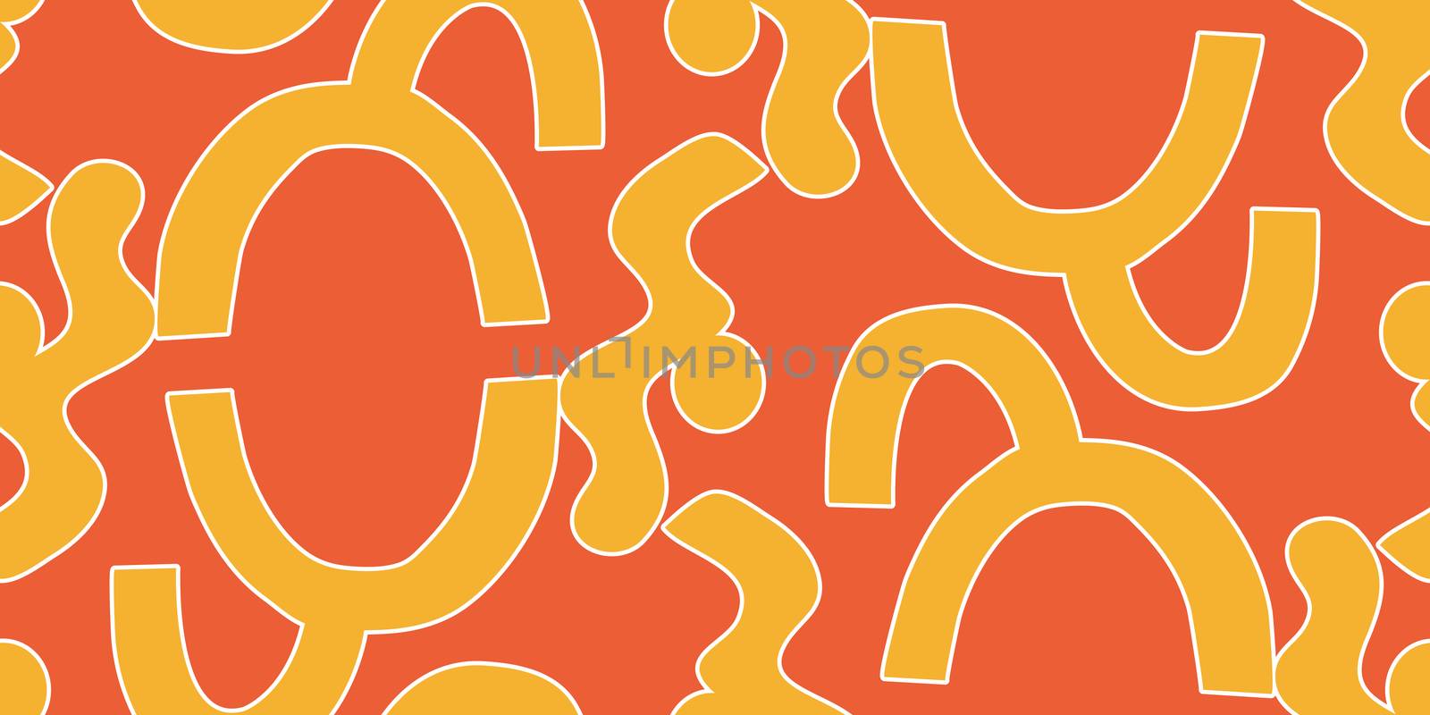 Abstract Pattern of Orange Shapes by TheBlackRhino