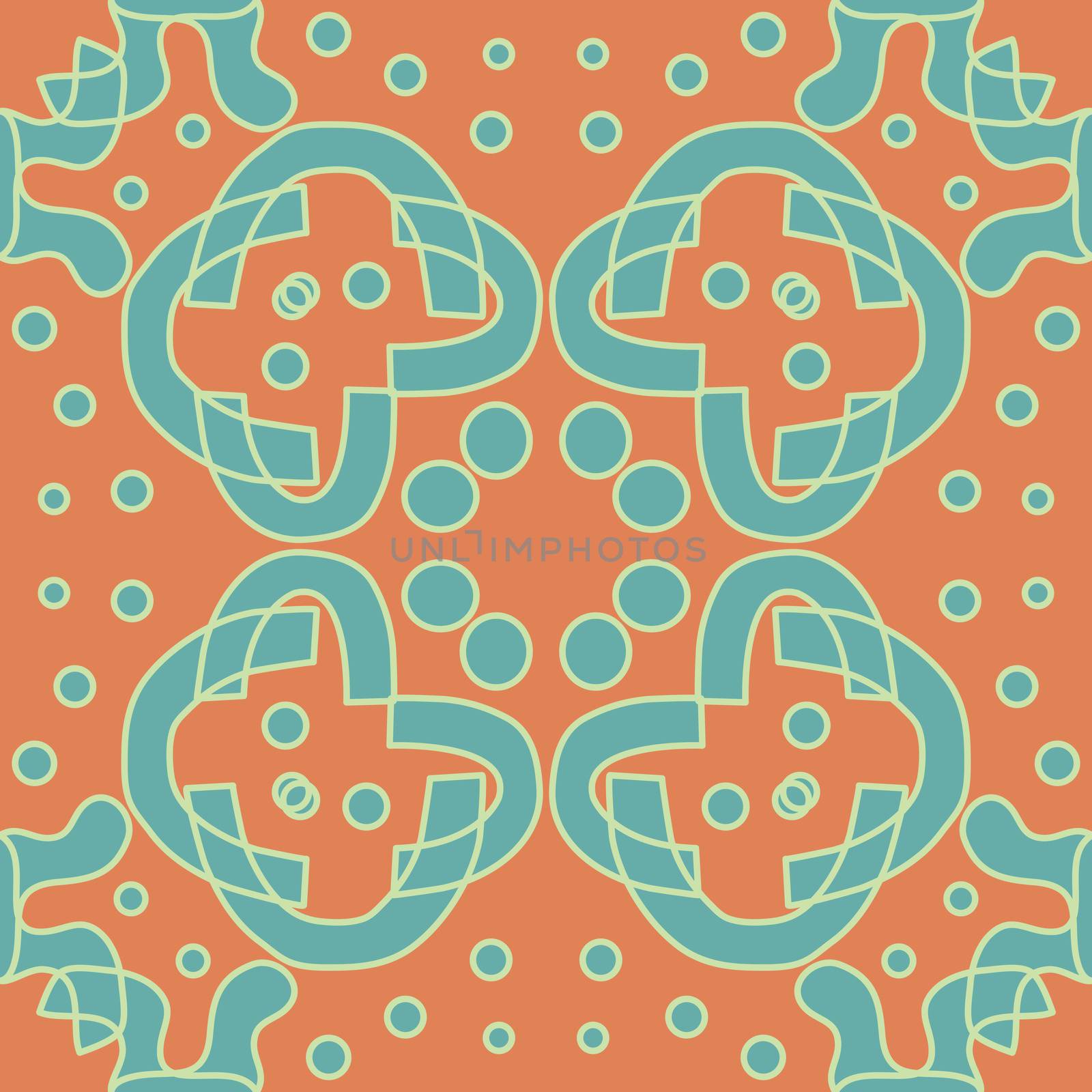 Blue and Yellow Symmetry Pattern by TheBlackRhino