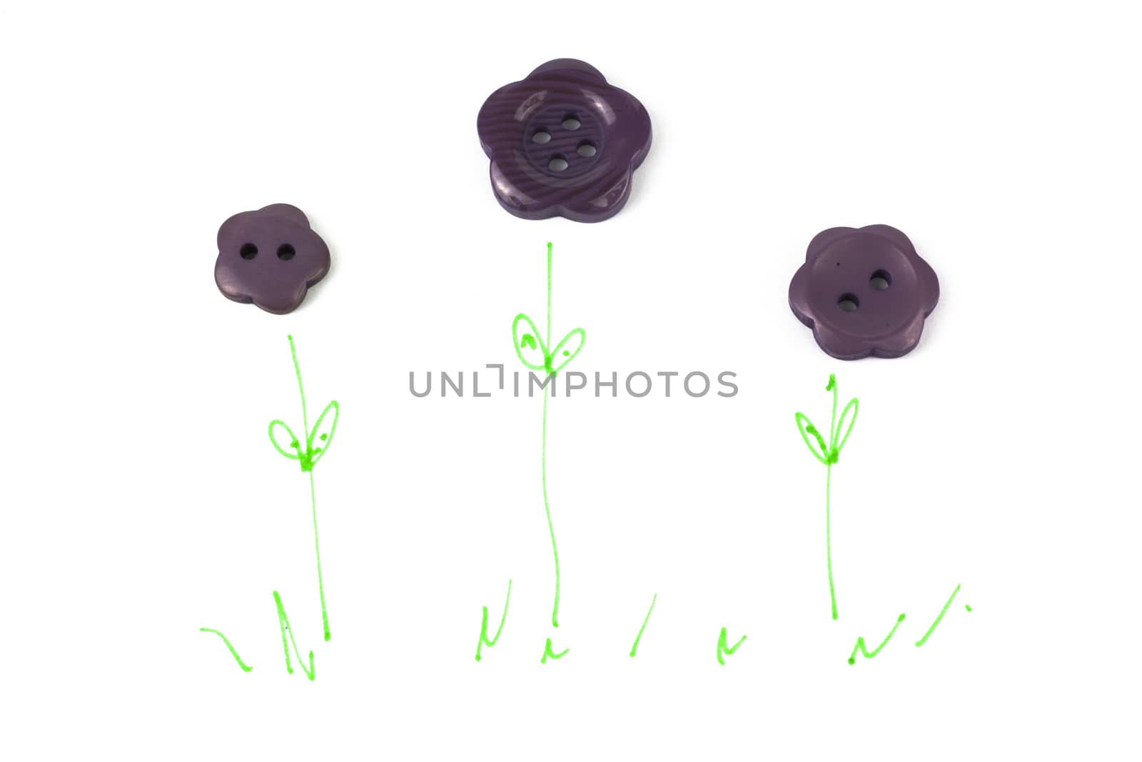 Selection selection of various purple buttons by christopherhall