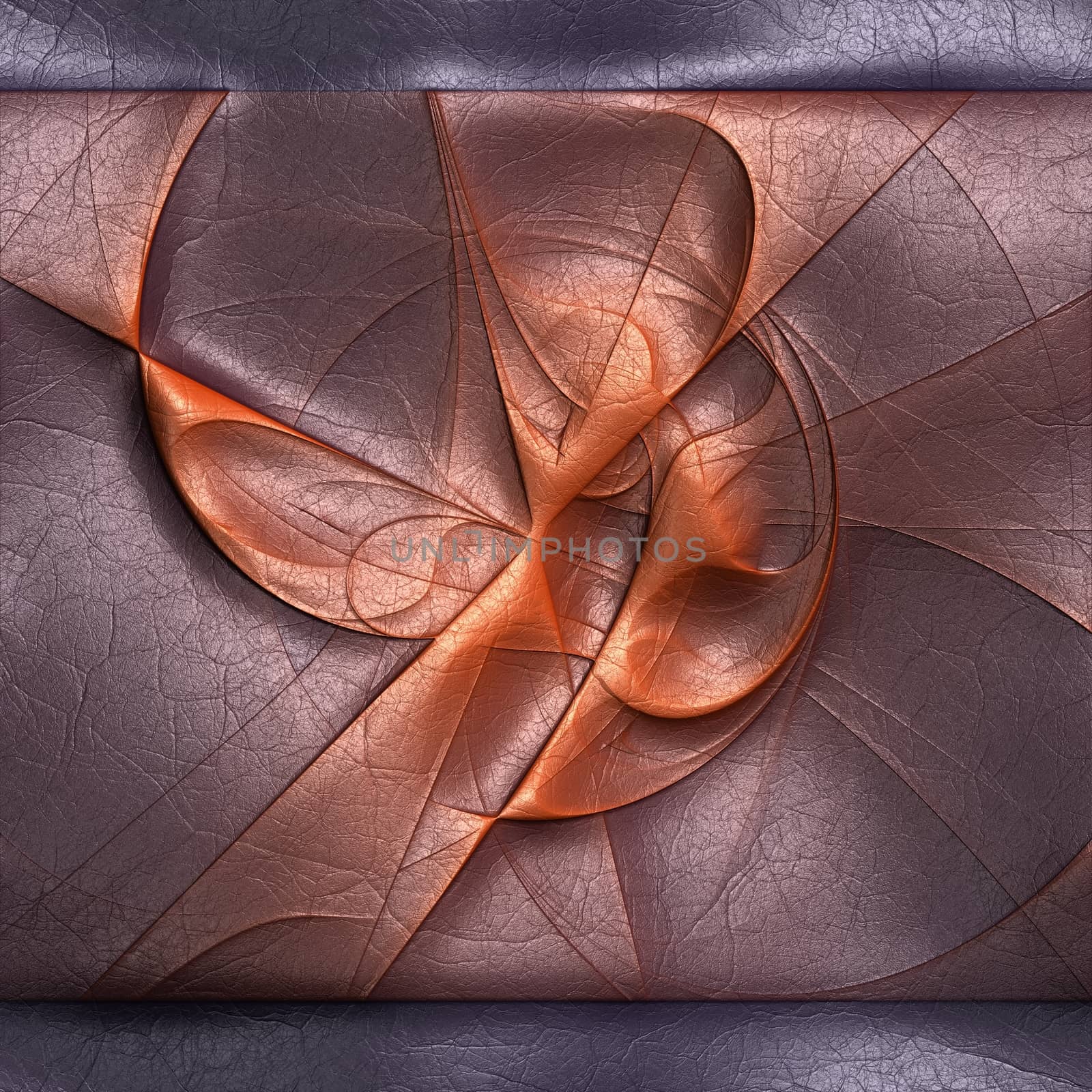 Luxury background with embossed pattern on leather by stocklady