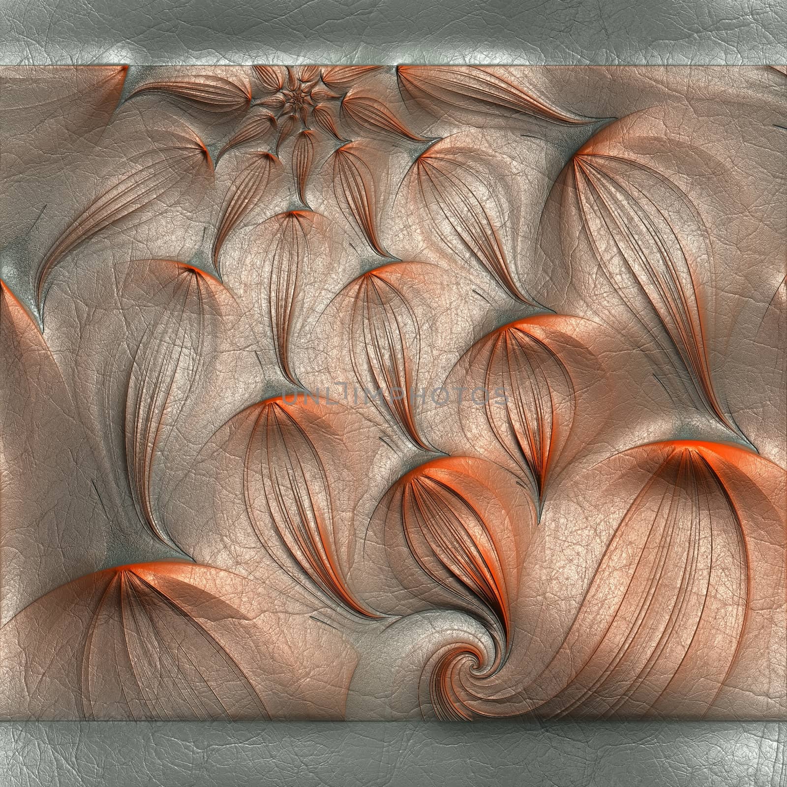 Luxury background with embossed pattern on leather by stocklady