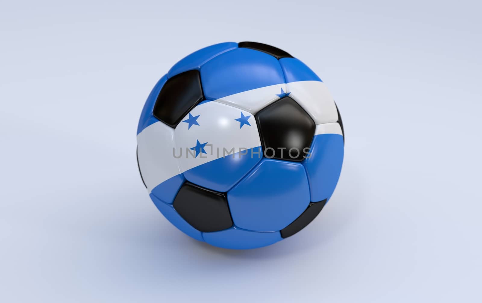 Soccer ball with Honduras flag by Barbraford