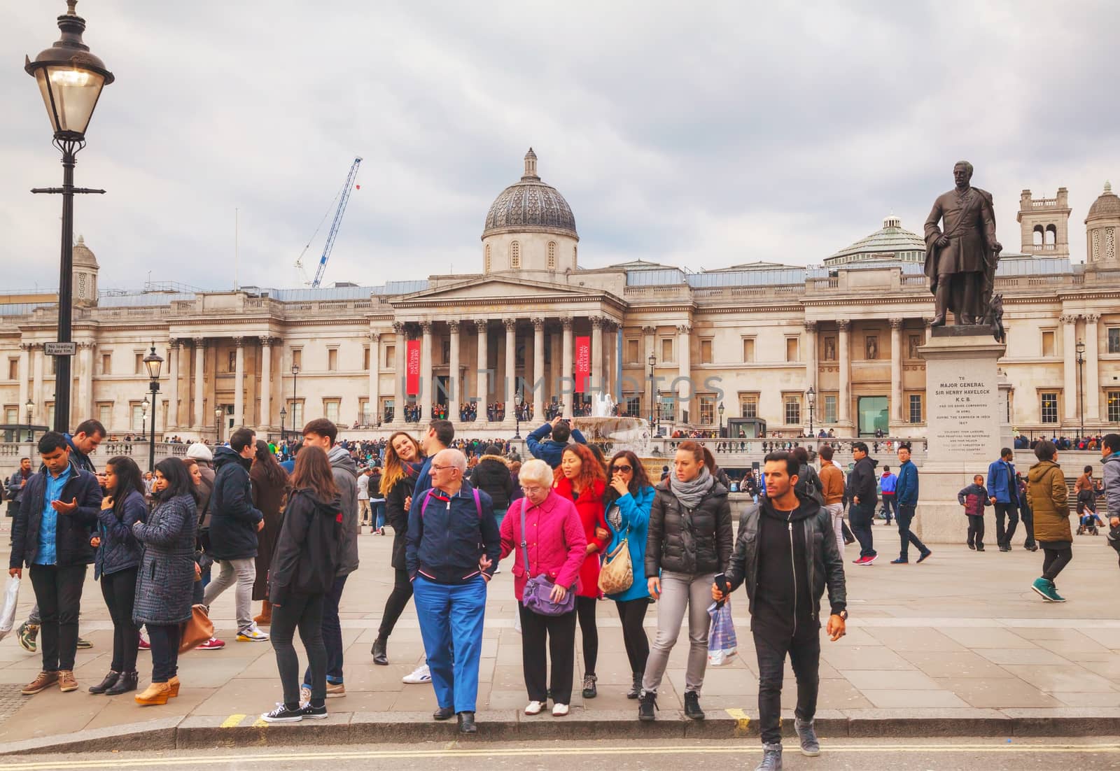 Trafalgar square in London by AndreyKr