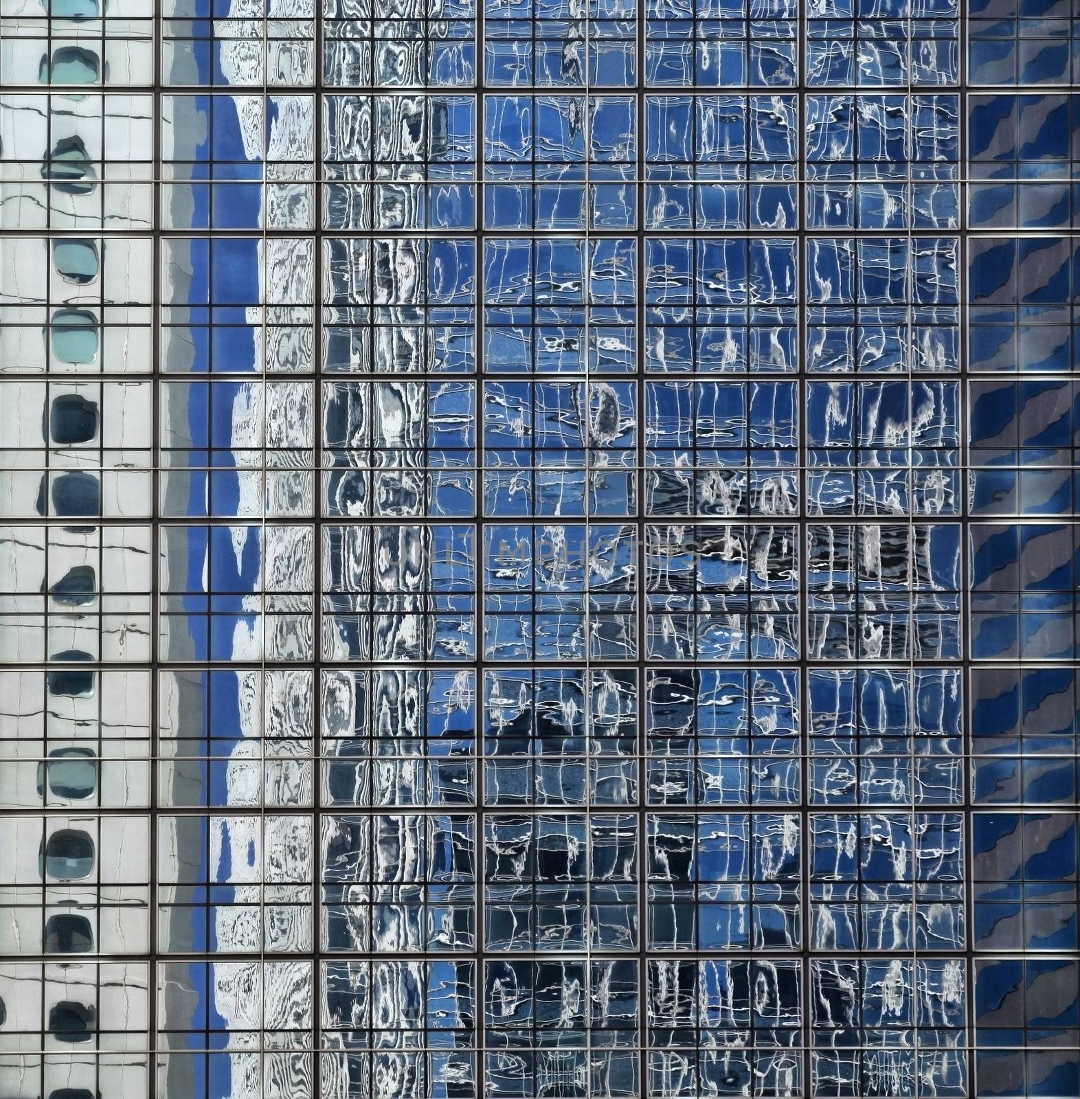 Fasade of office building in Hong Kong
