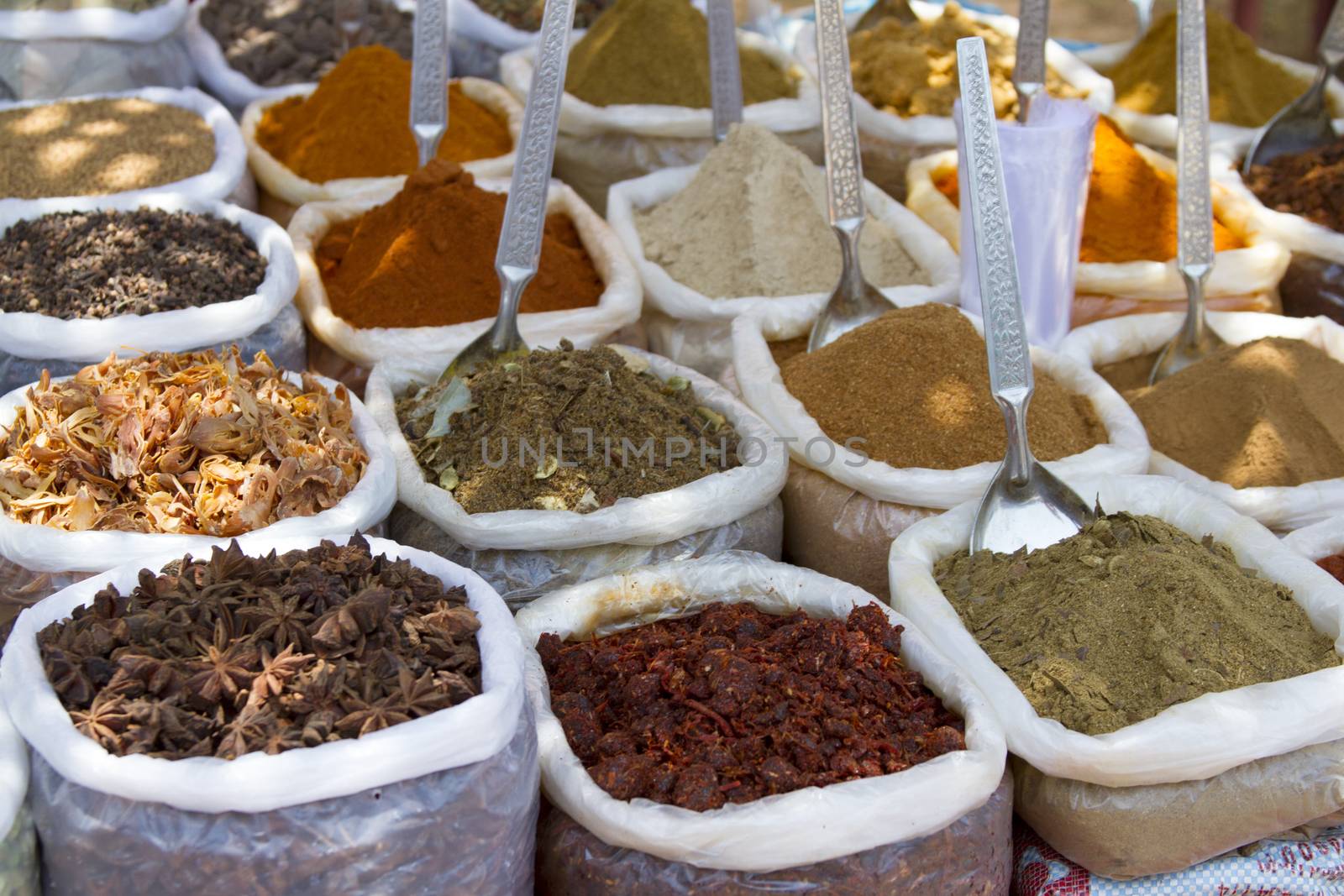 Spice Indian bazaar  Anjuna Market  Goa by mcherevan