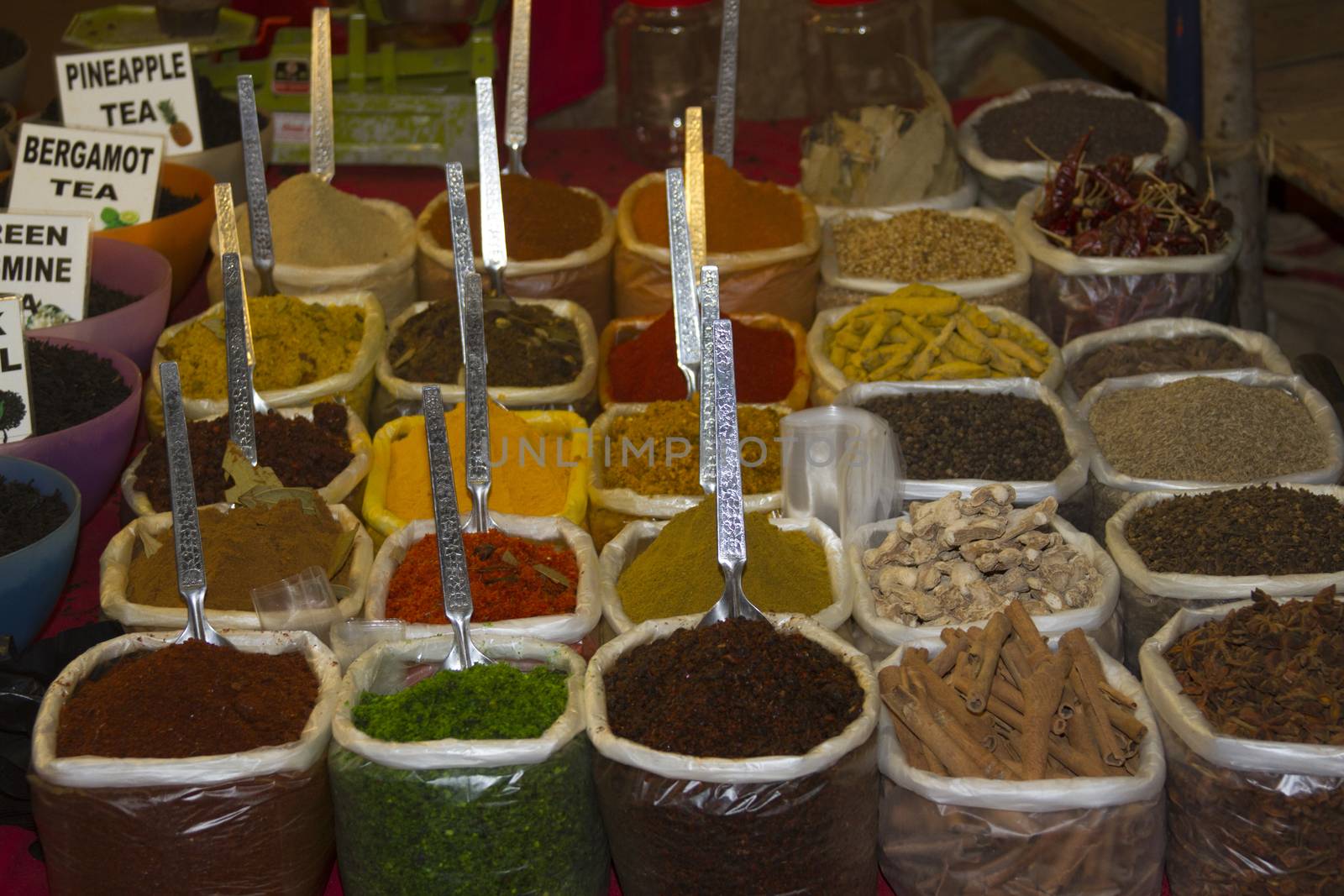 Spice Indian bazaar  Anjuna Market  Goa by mcherevan