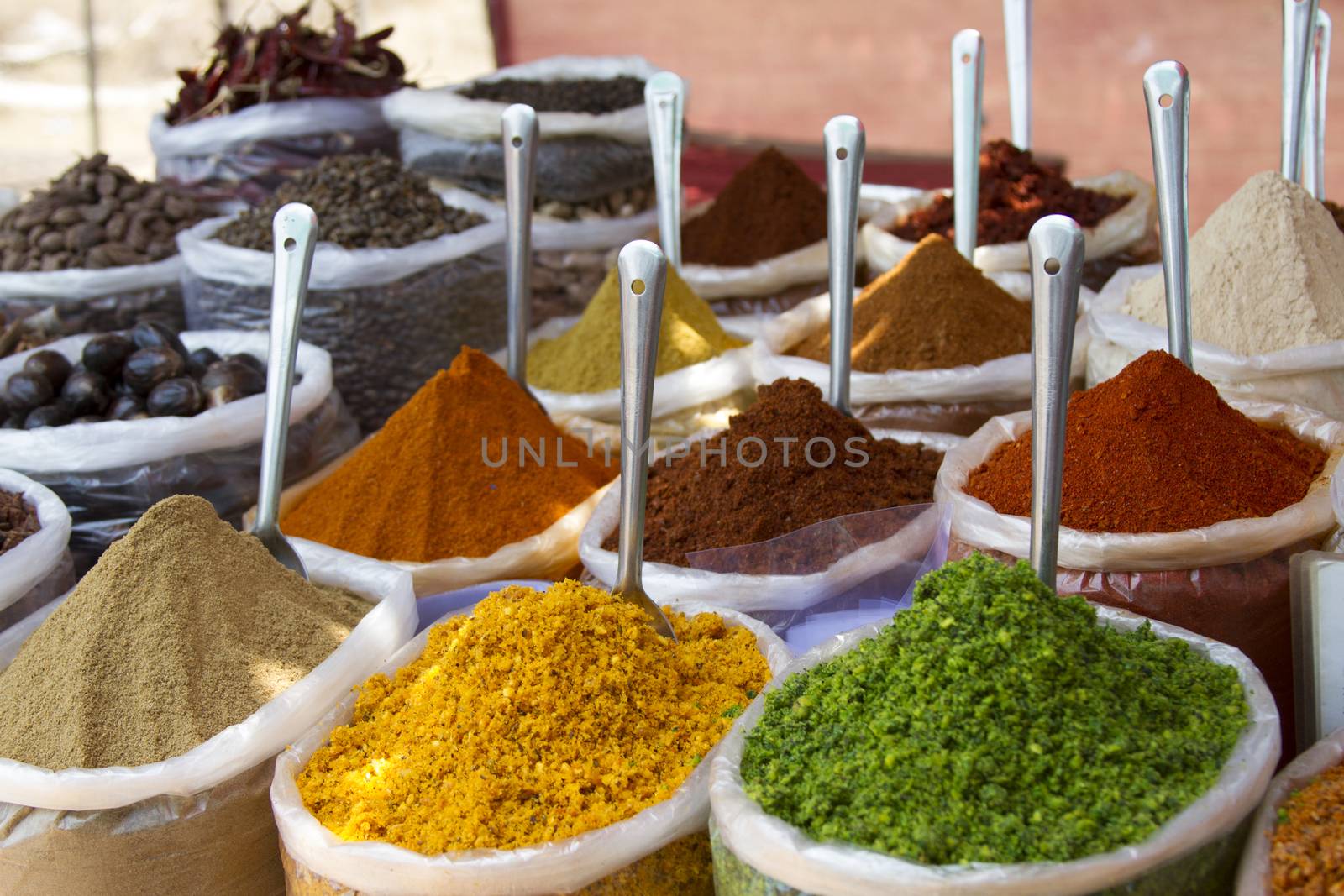 Spice Indian bazaar  Anjuna Market  Goa.