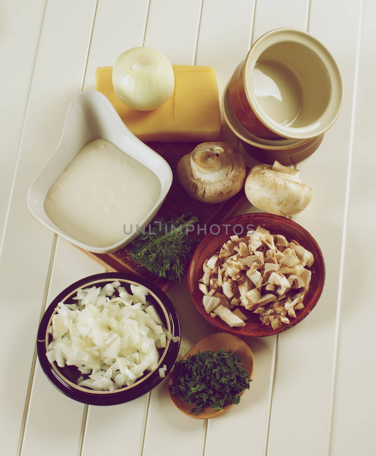 Ingredients of Mushroom Julienne by zhekos