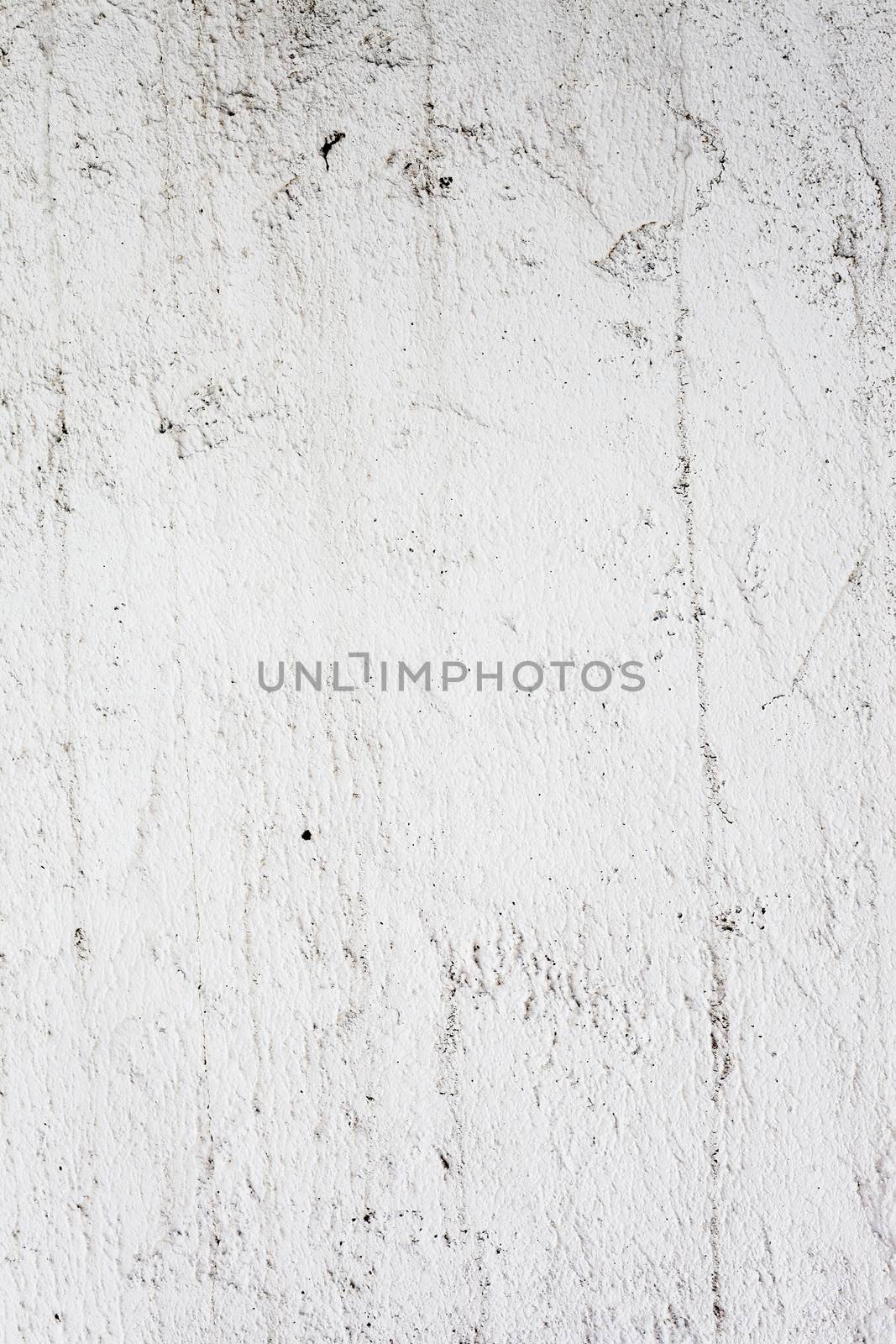 Grungy white concrete wall background by H2Oshka