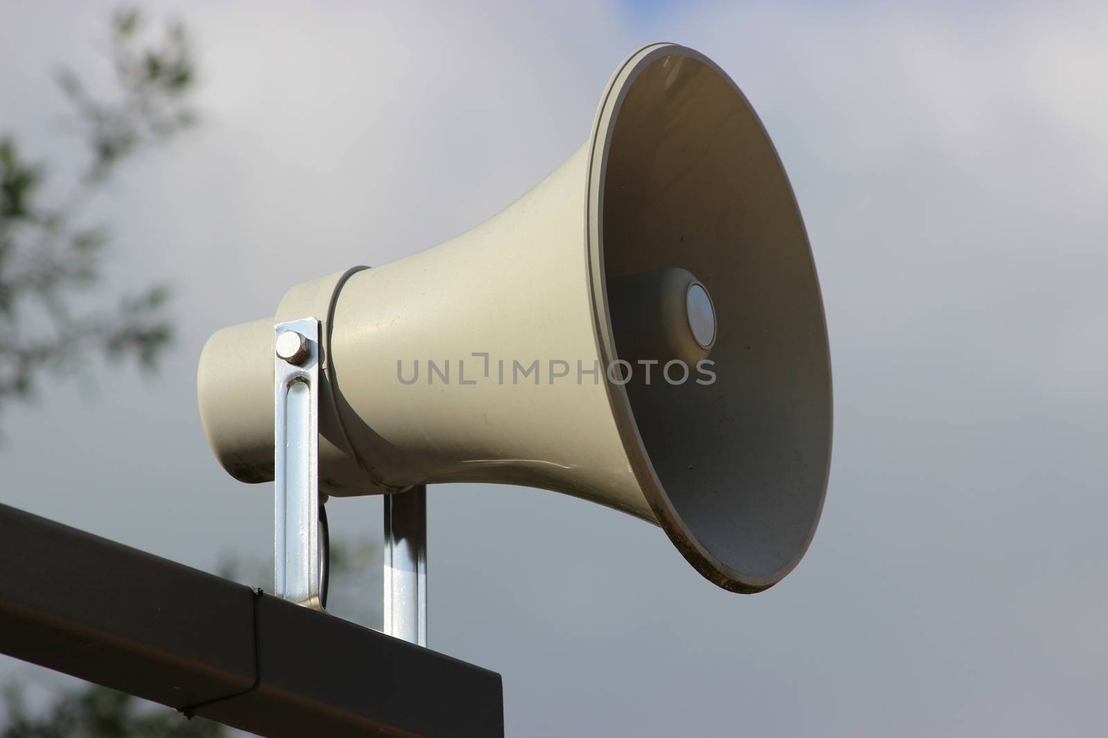 Outdoor Warning Siren System at the beach
