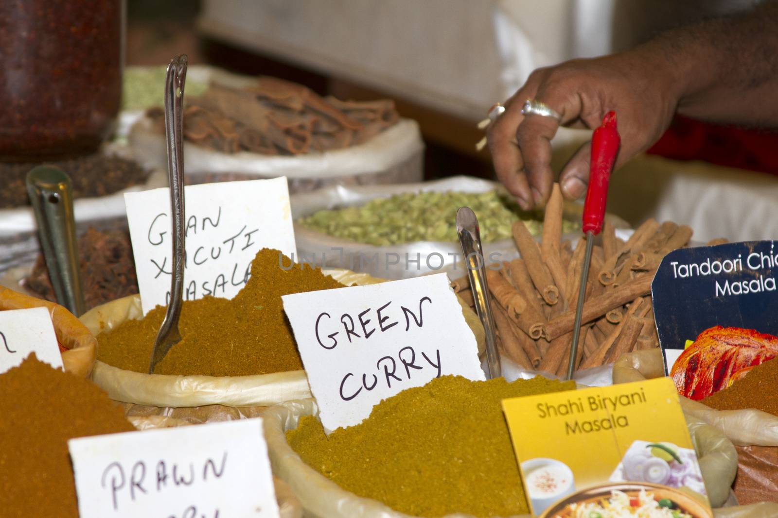 Spice Indian bazaar  Anjuna Market  Goa.