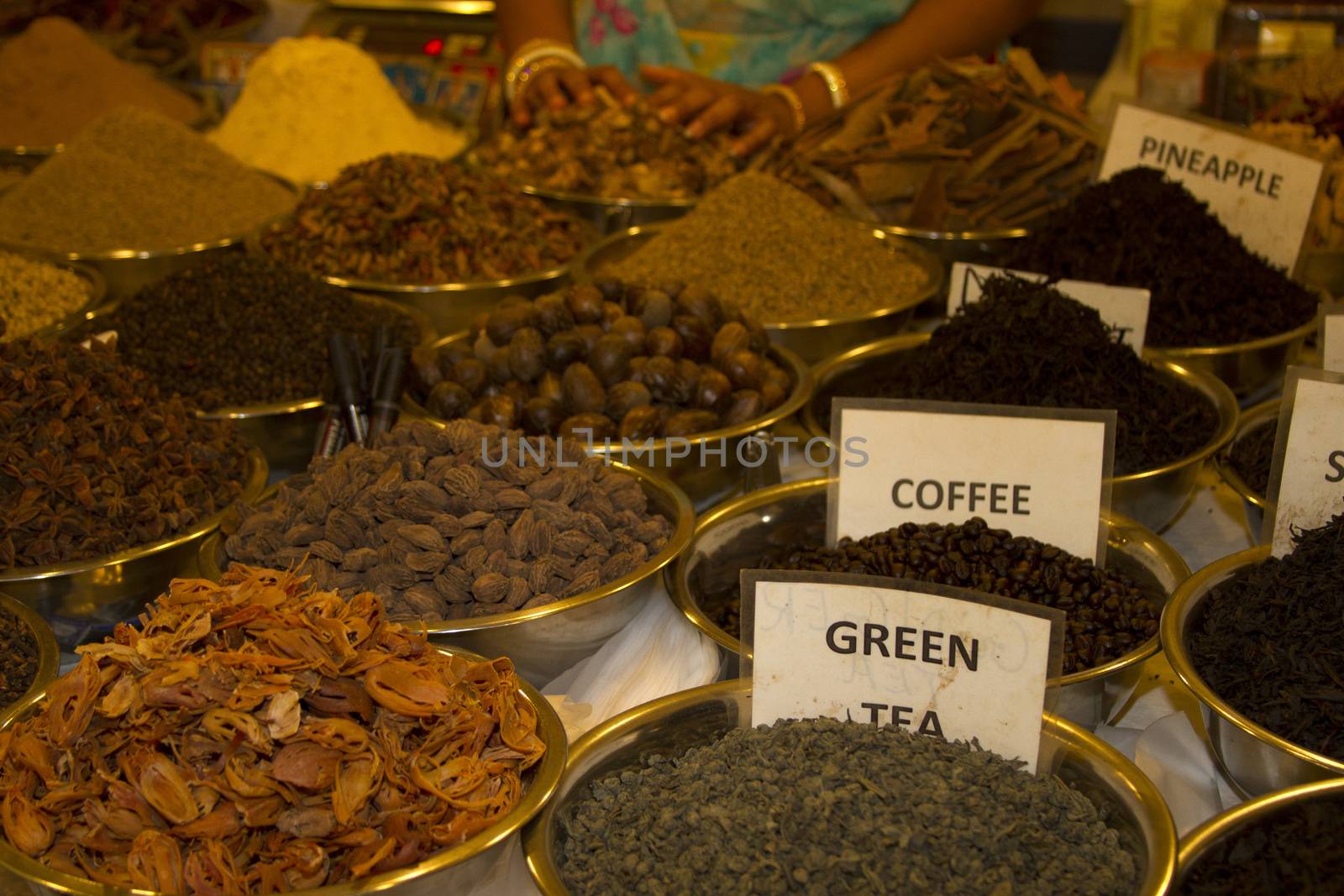 Different tea flavors found in flea market, India by mcherevan