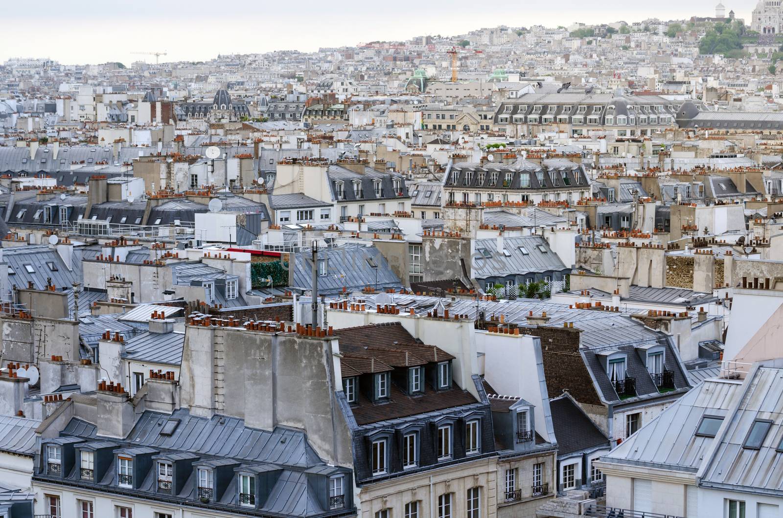 View on Paris form Pompidou Center, Paris, France