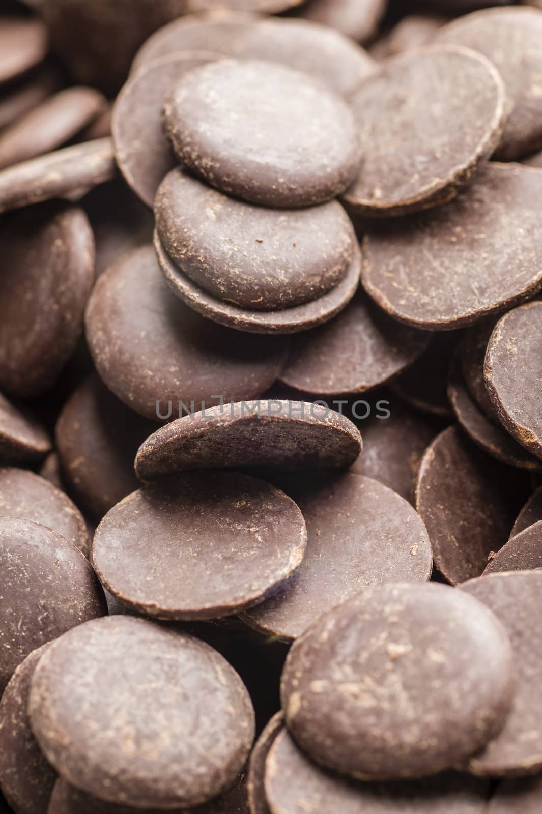 Ingredients for preparation of artisanal chocolate bar with dried fruits