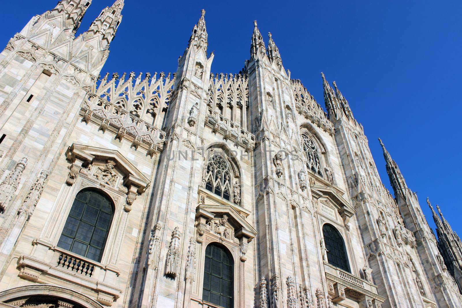 The cathedral church of Milan, Italy. Dedicated to St Mary of the Nativity (Santa Maria Nascente)