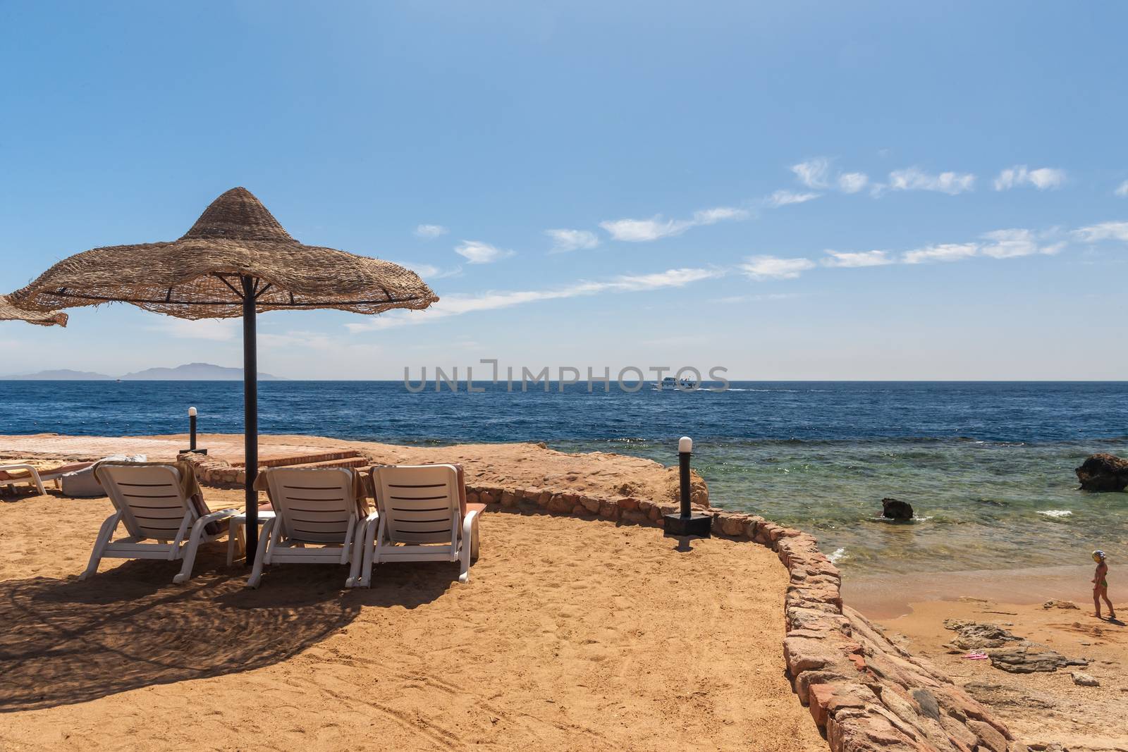 Beach at the luxury hotel, Sharm el Sheikh, Egypt by master1305