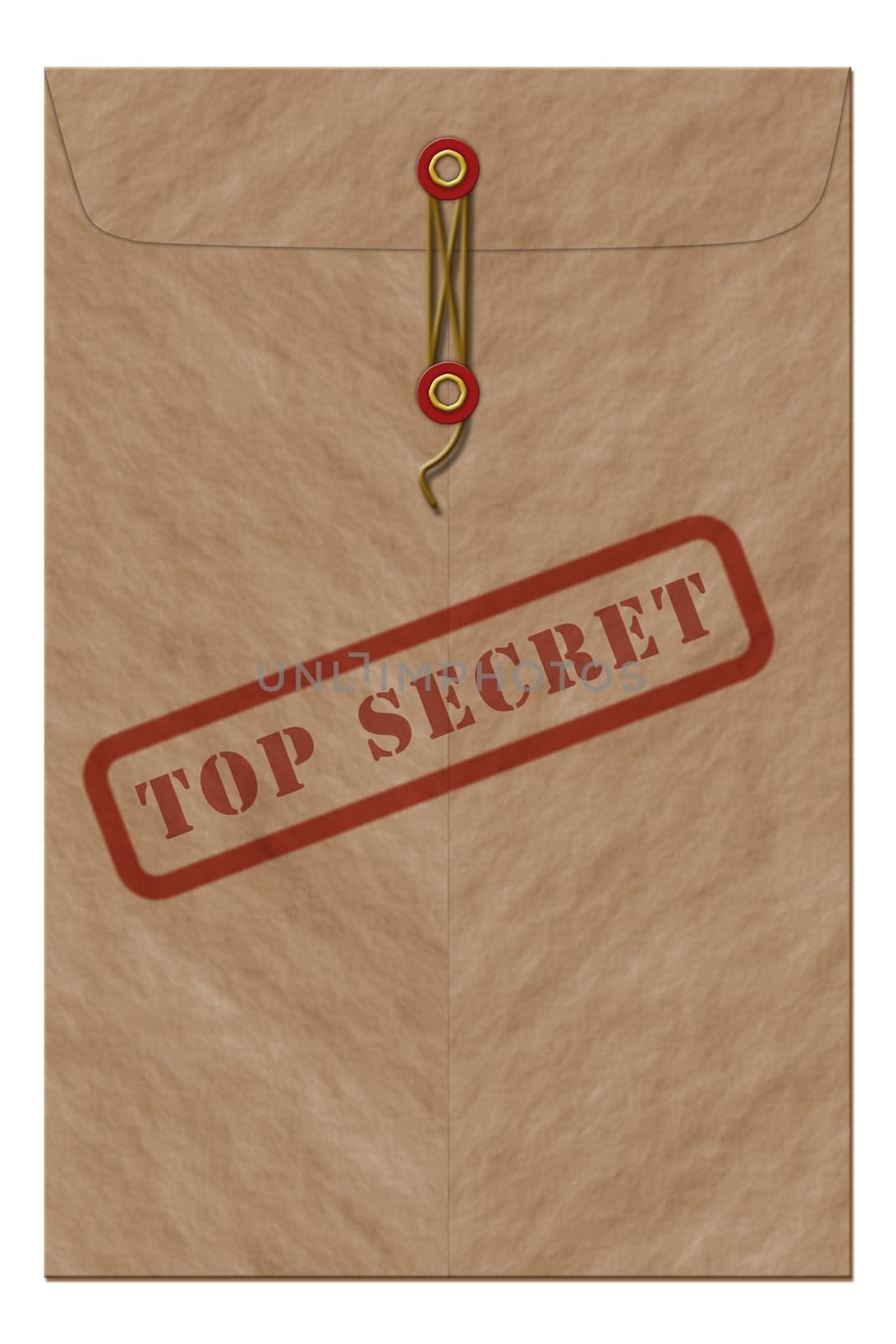 illustration of one envelope top secret