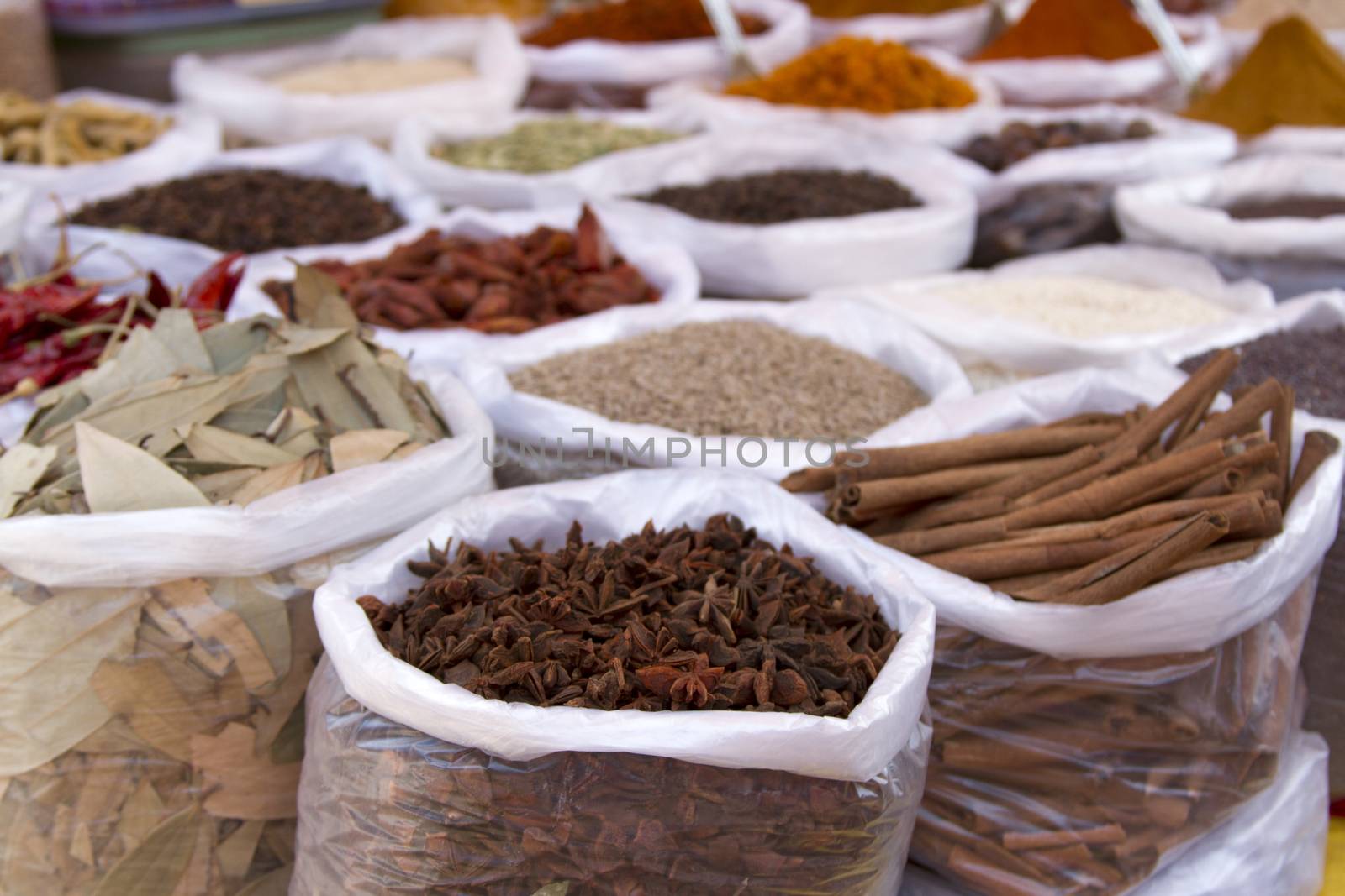 Spice Indian bazaar  Anjuna Market  Goa by mcherevan