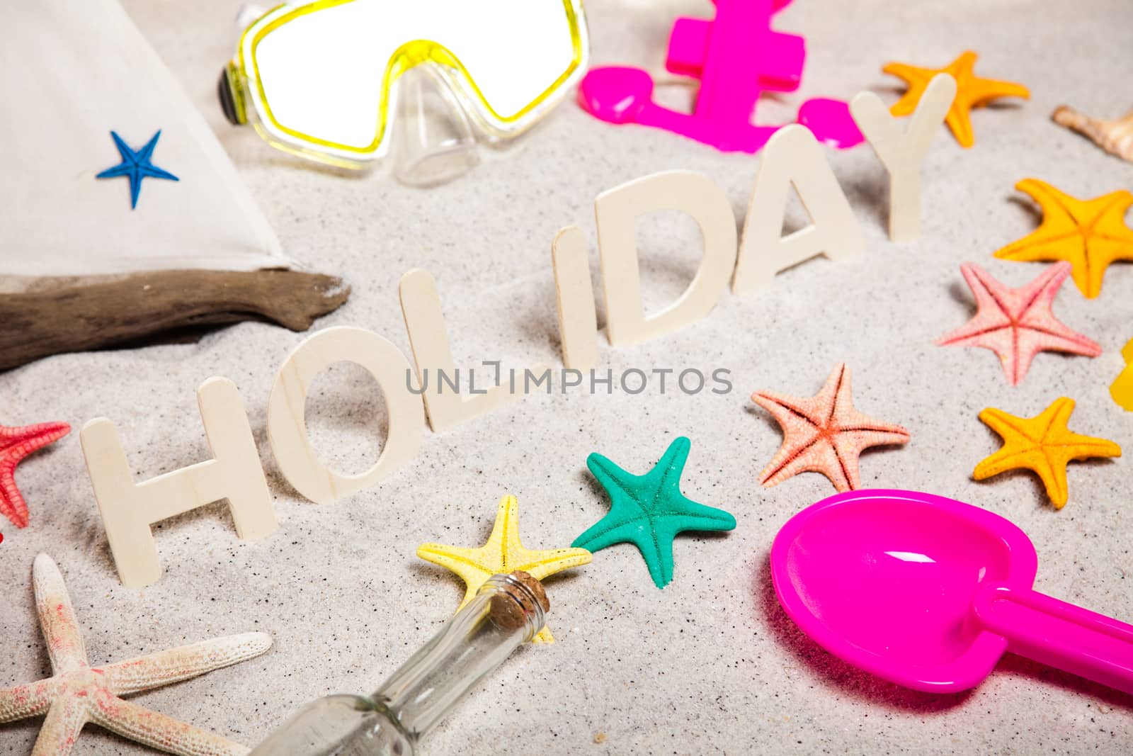 Beach background, vivid colorful atmosphere