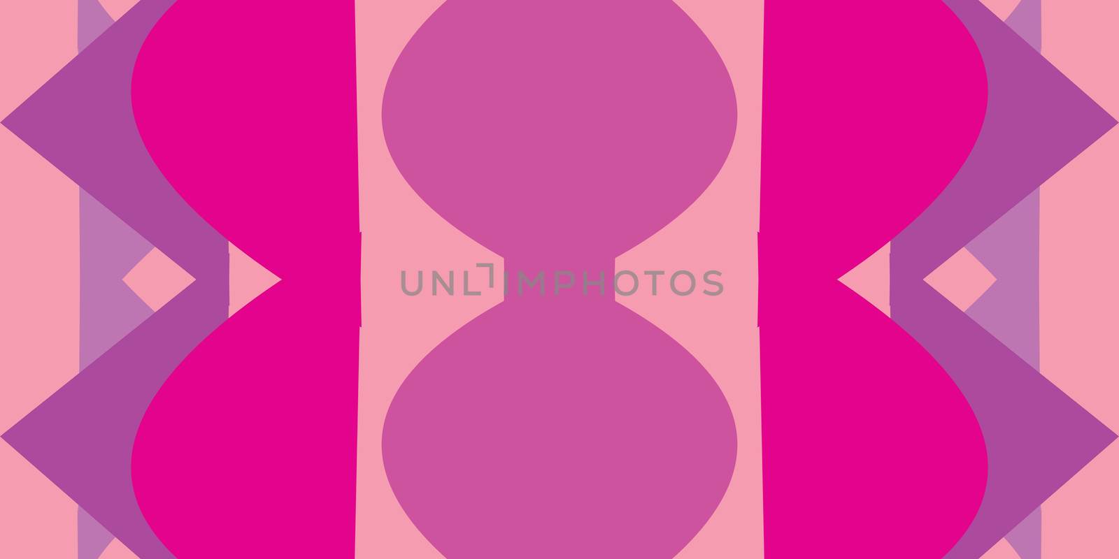 Abstract pink hourglass shapes in seamless background pattern