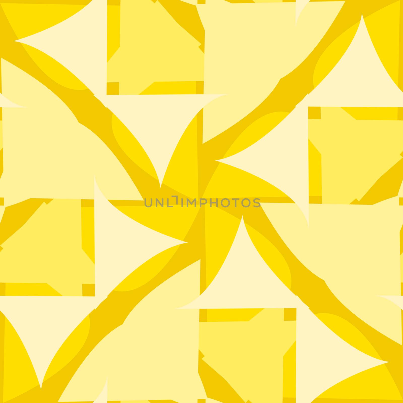 Abstract repeating background pattern of yellow triangular shapes