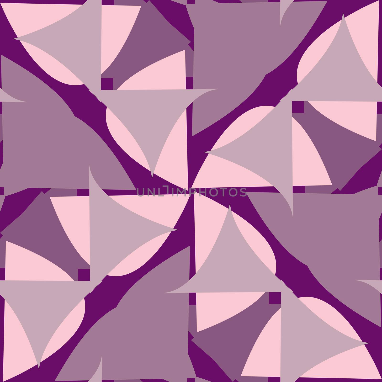 Abstract repeating background pattern of purple triangular shapes