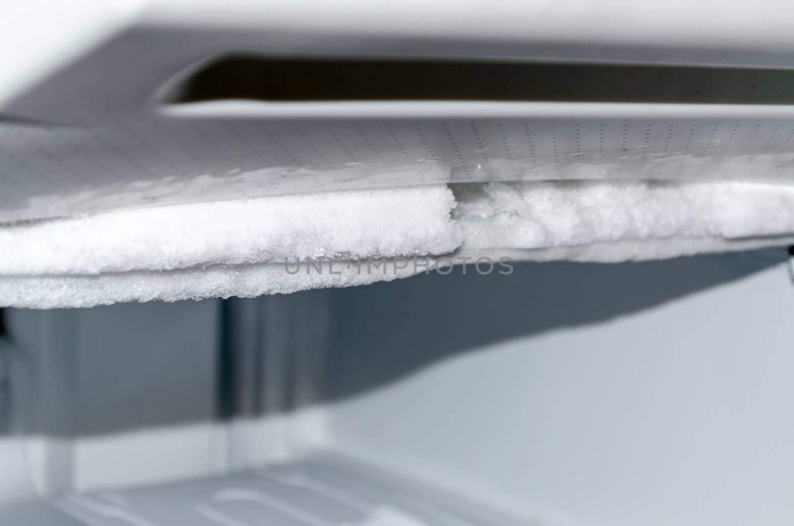 Open a freezer, defrosting and cleaning.
