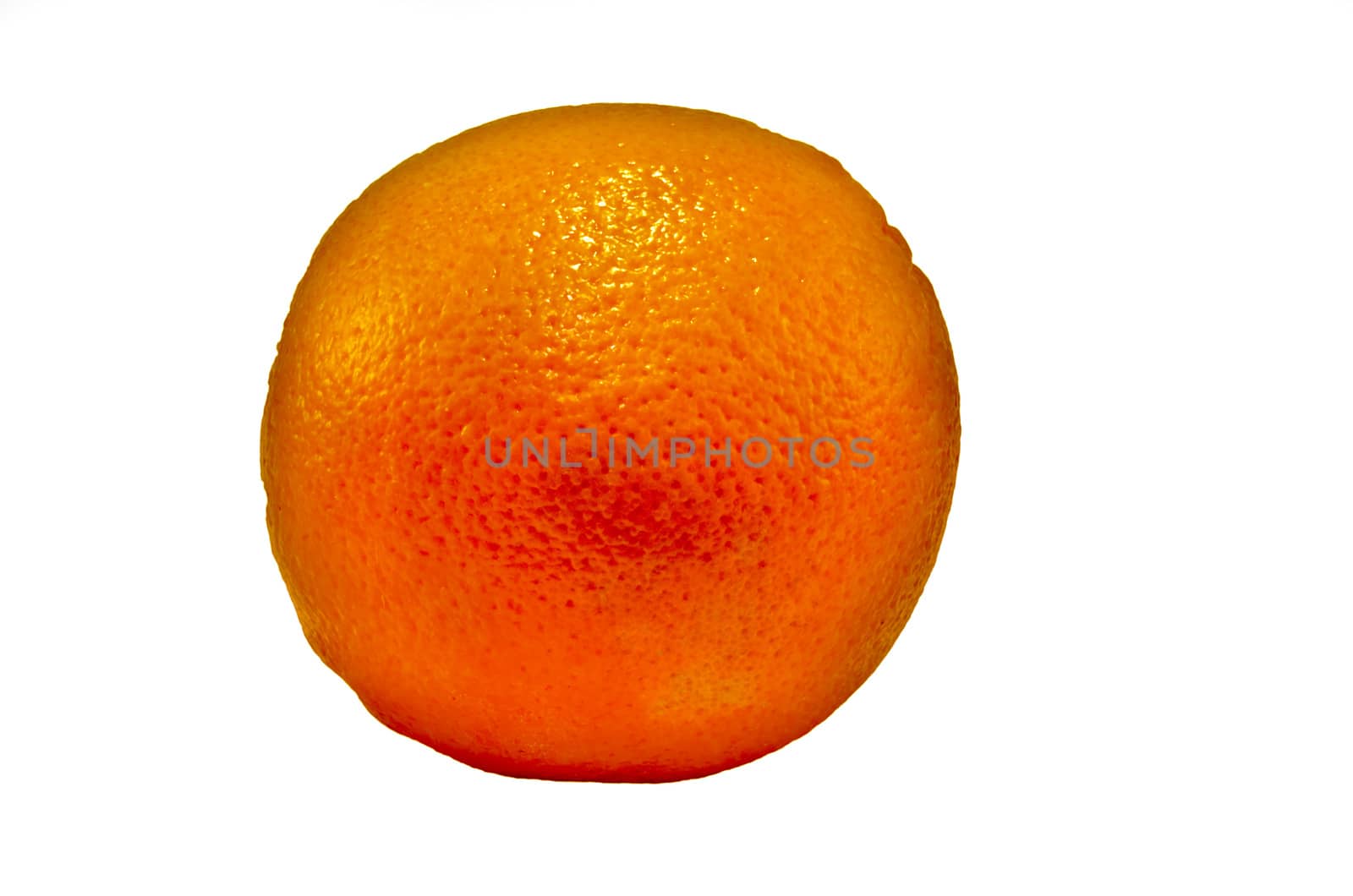 Vitamin-rich orange.
Isolated on white.