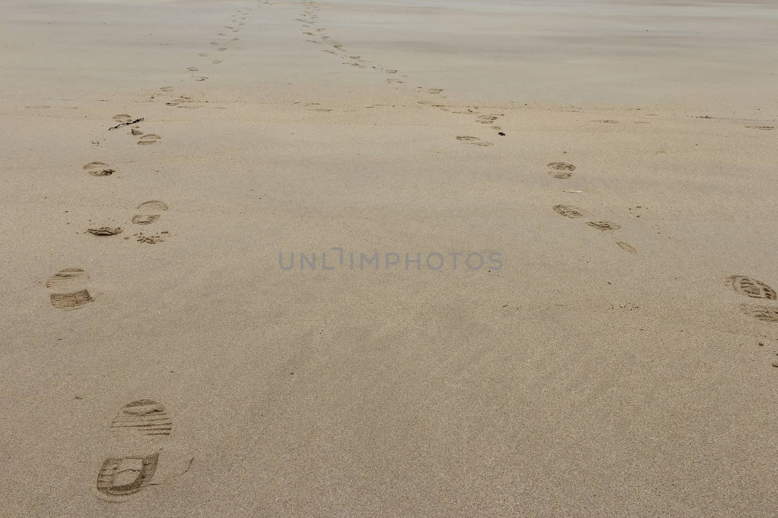 foot prints in the sand to symbolise love and friendship