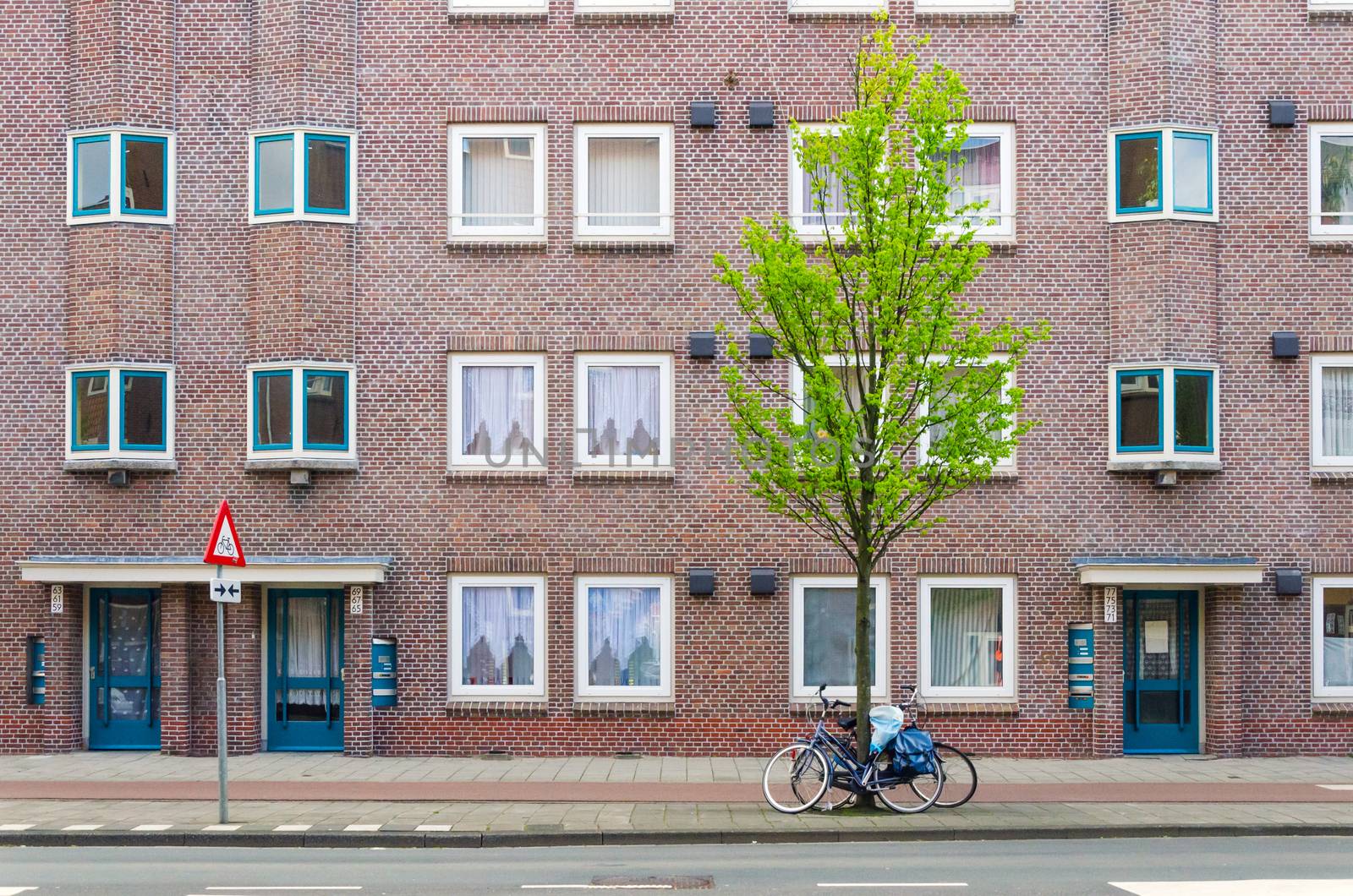 Apartment Building in Amsterdam by siraanamwong