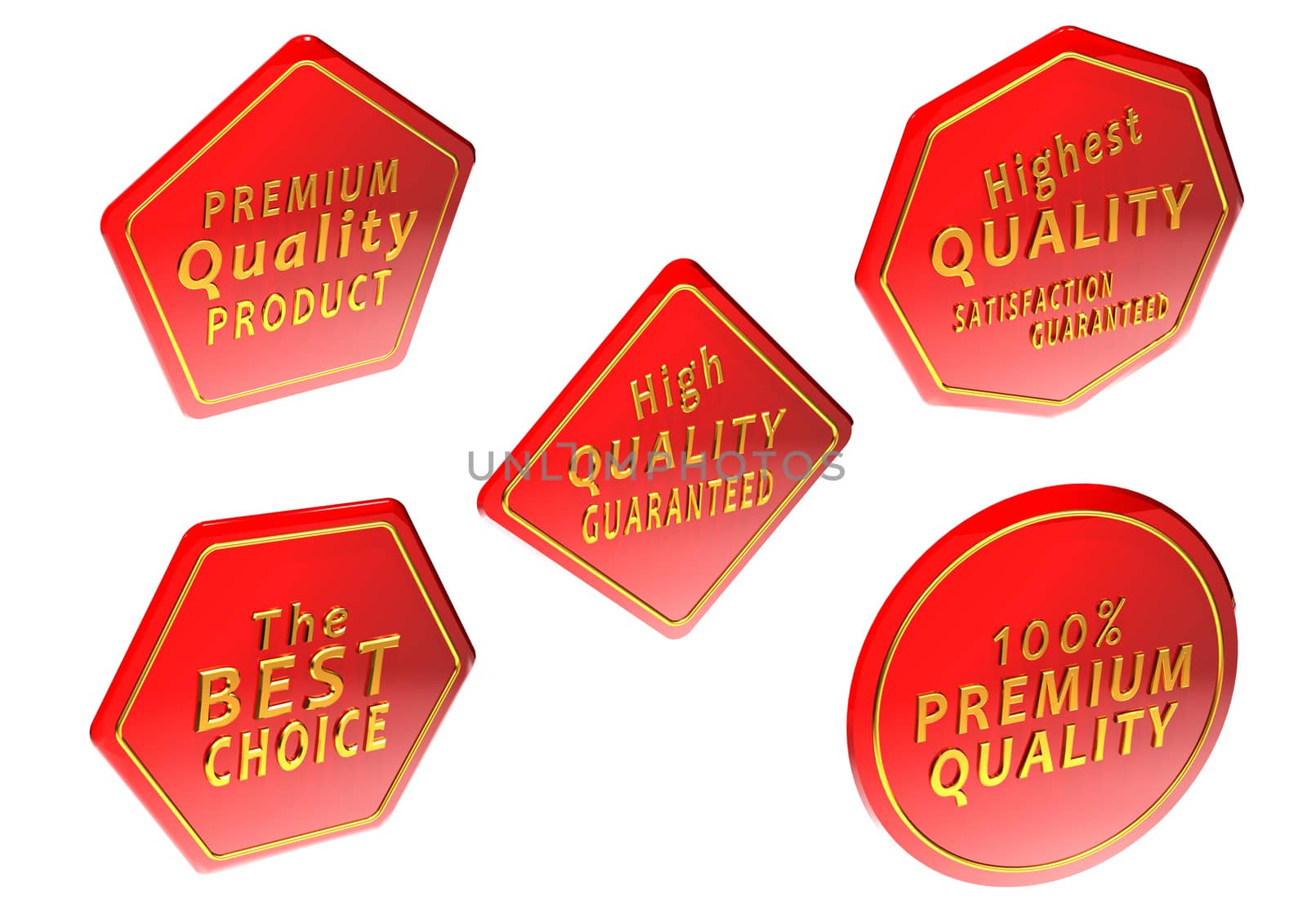 High Quality set of Sale product badges isolated on white.