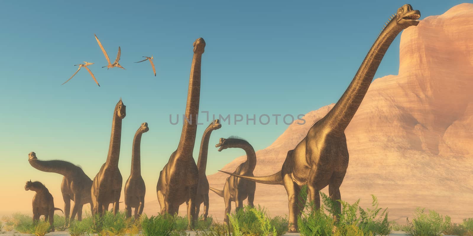Brachiosaurus Afternoon by Catmando