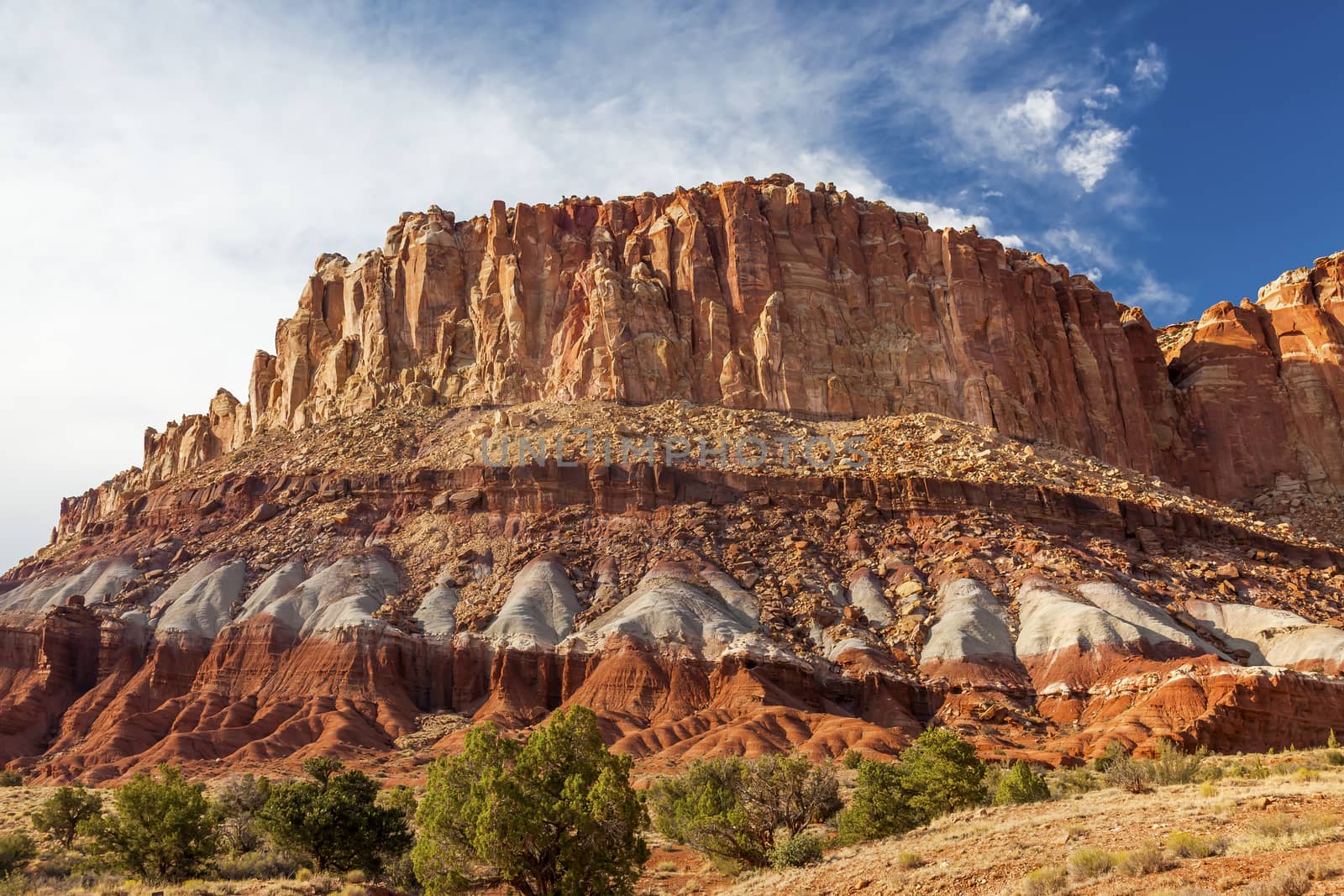 Sandstone Mountain Scenic Drive Water Pocket Capital Reef National Park Torrey Utah