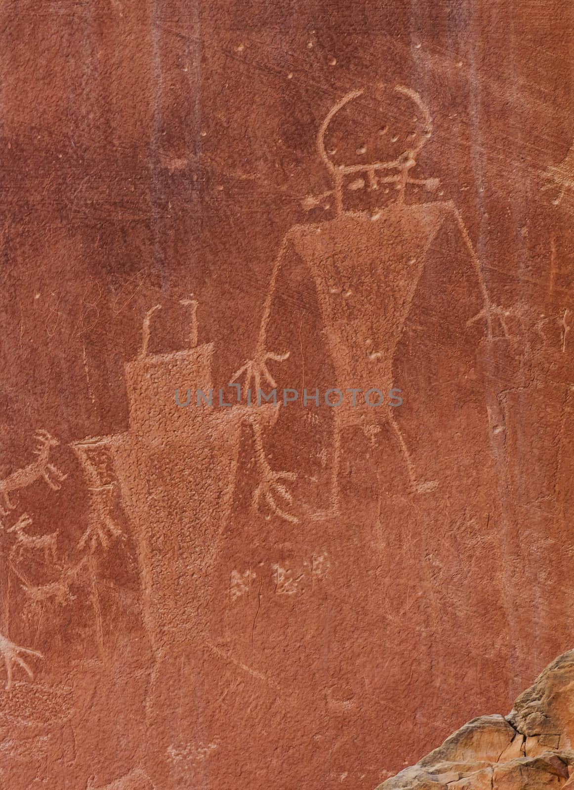 Native American Indian Fremont Petroglyphs Capital Reef National Park Torrey Utah by bill_perry