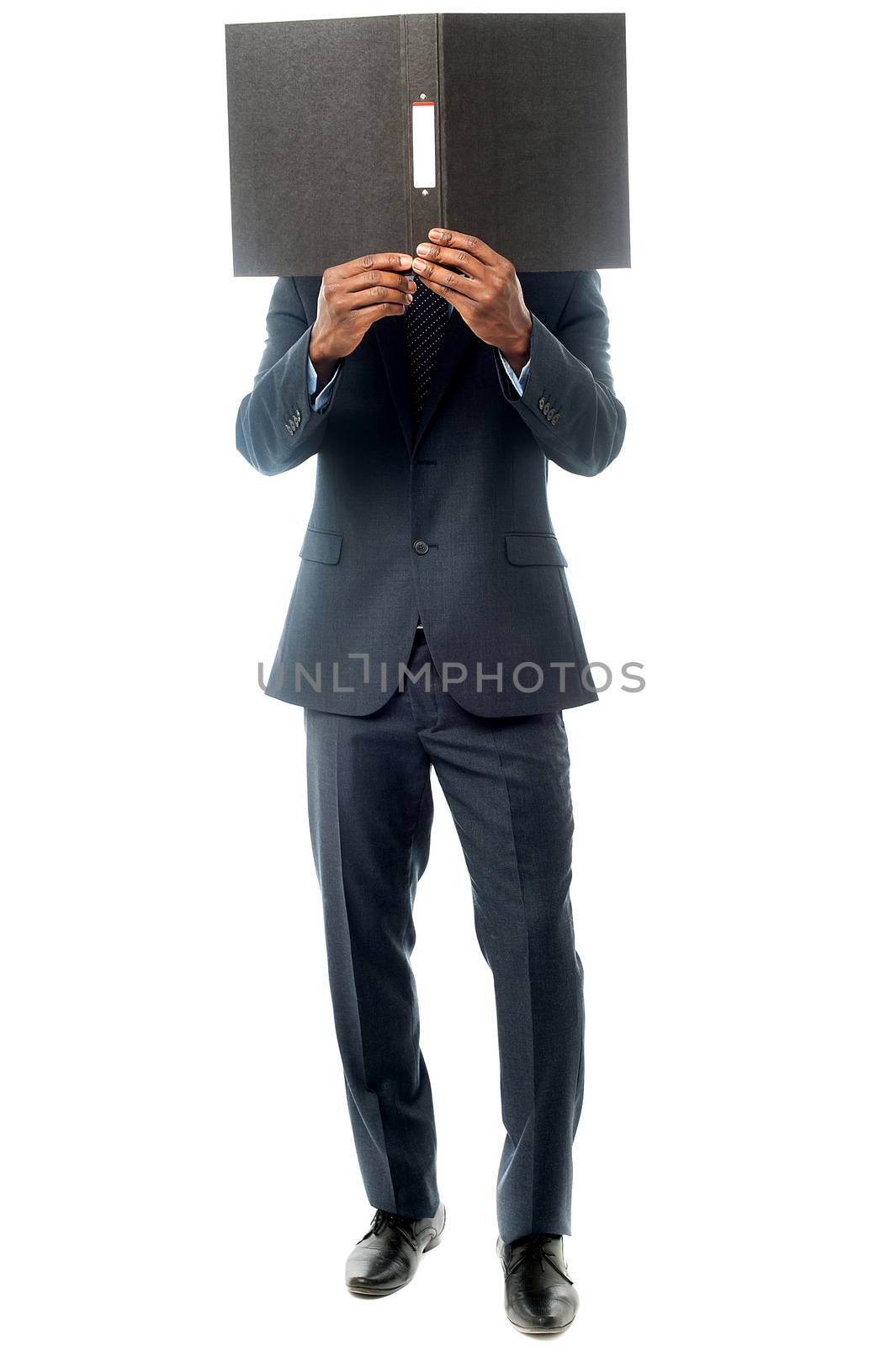 I am busy in reading reports.  by stockyimages