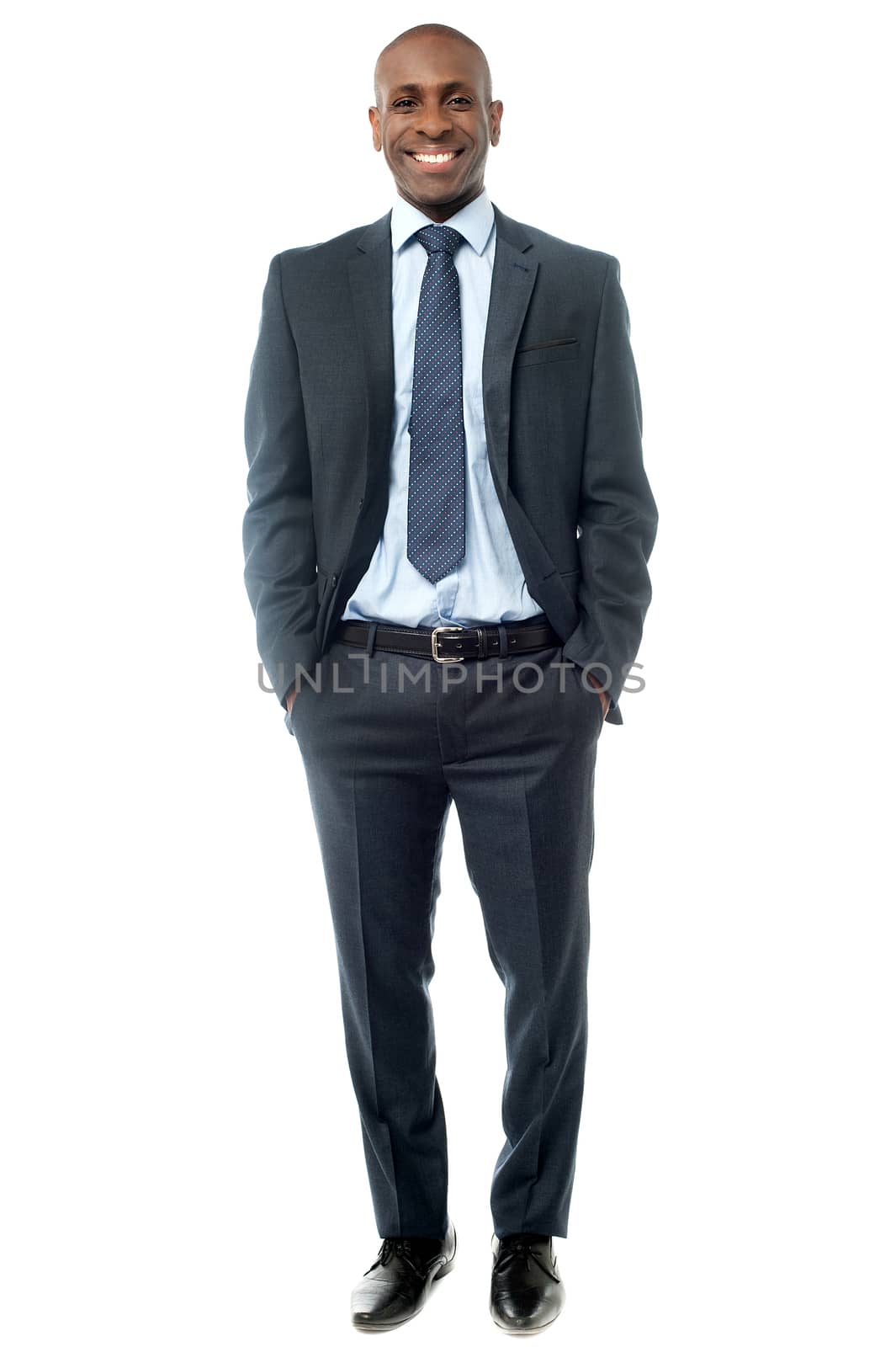 Full length image of handsome businessman by stockyimages